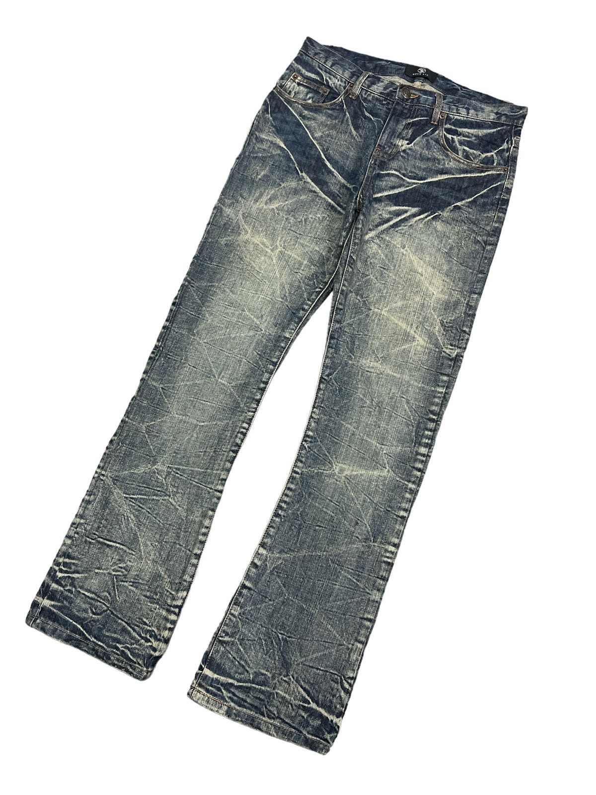 Japanese Brand SICK‼️ROCK STE DISTRESSED DENIM PANT Size US 30 / EU 46 - 4 Thumbnail