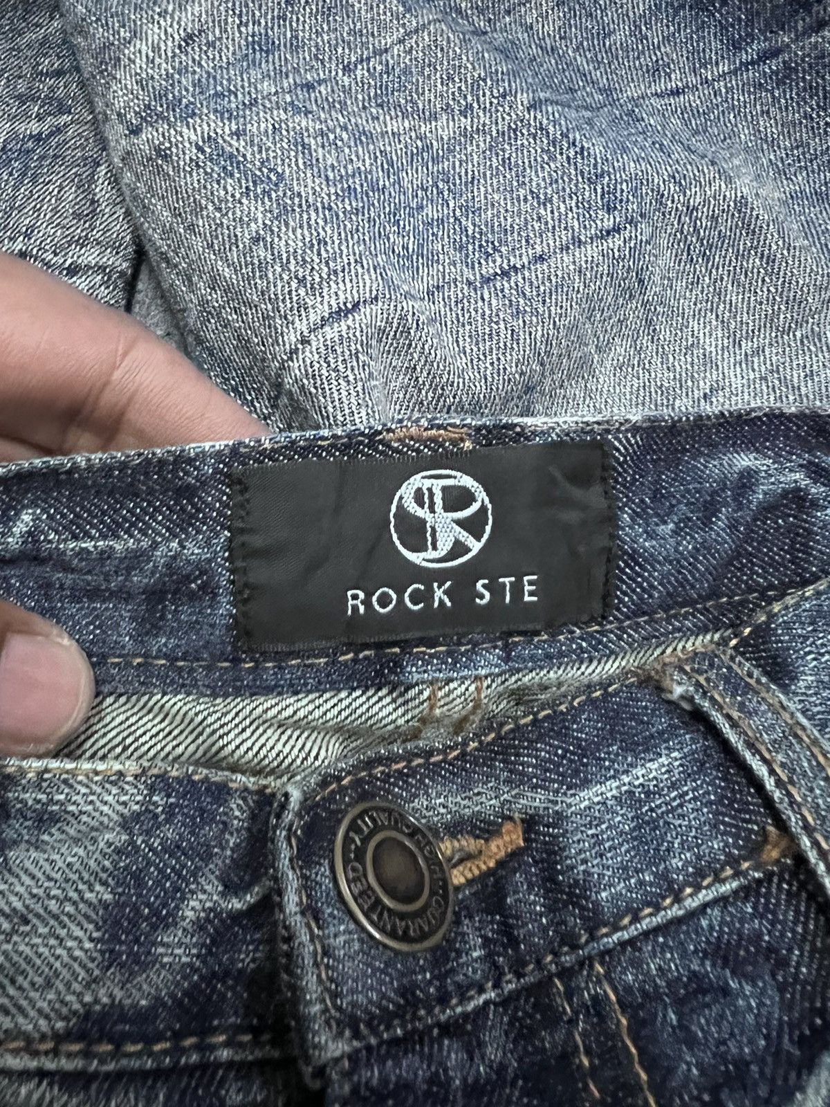 Japanese Brand SICK‼️ROCK STE DISTRESSED DENIM PANT Size US 30 / EU 46 - 7 Thumbnail