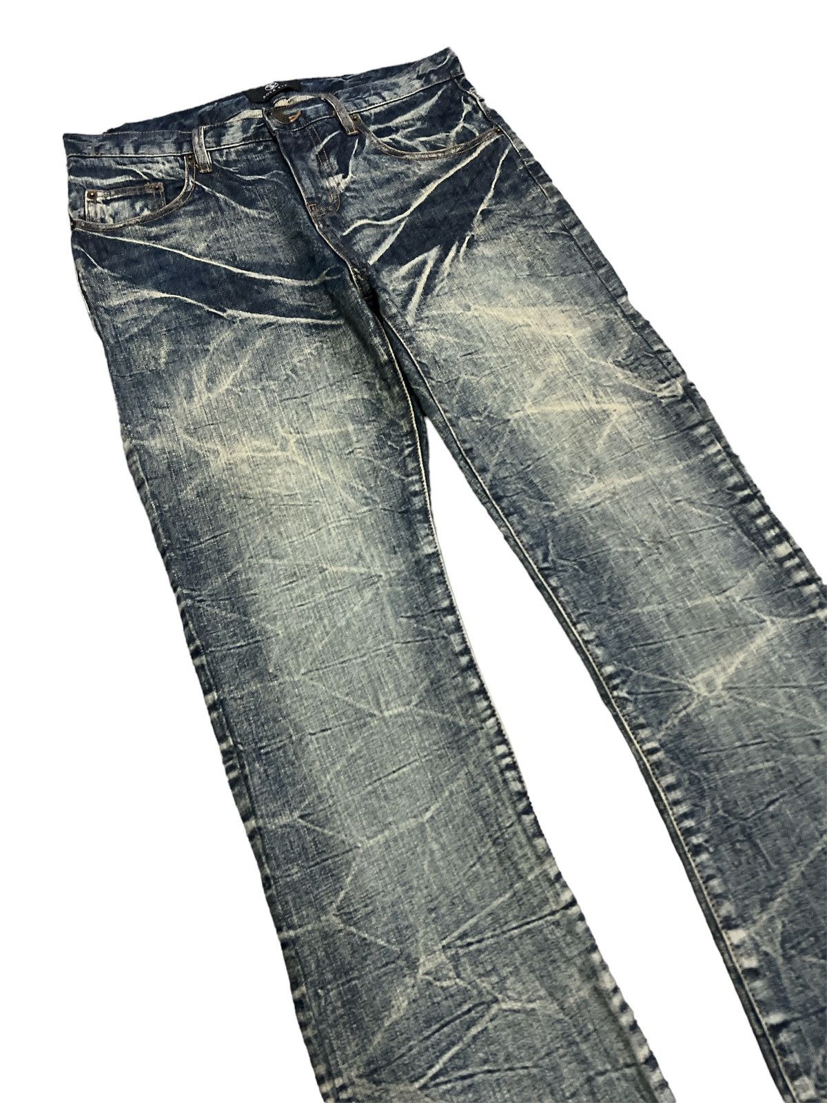 Japanese Brand SICK‼️ROCK STE DISTRESSED DENIM PANT Size US 30 / EU 46 - 5 Thumbnail