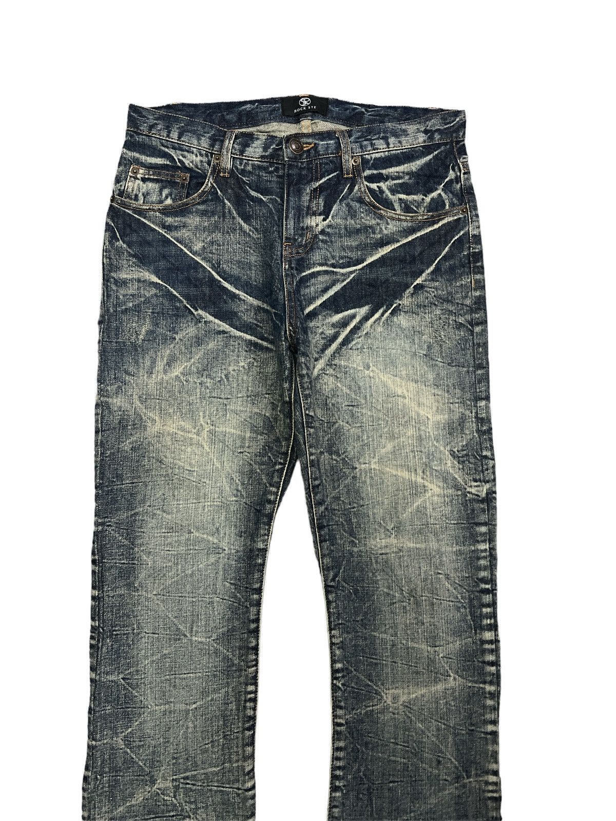 Japanese Brand SICK‼️ROCK STE DISTRESSED DENIM PANT Size US 30 / EU 46 - 3 Thumbnail