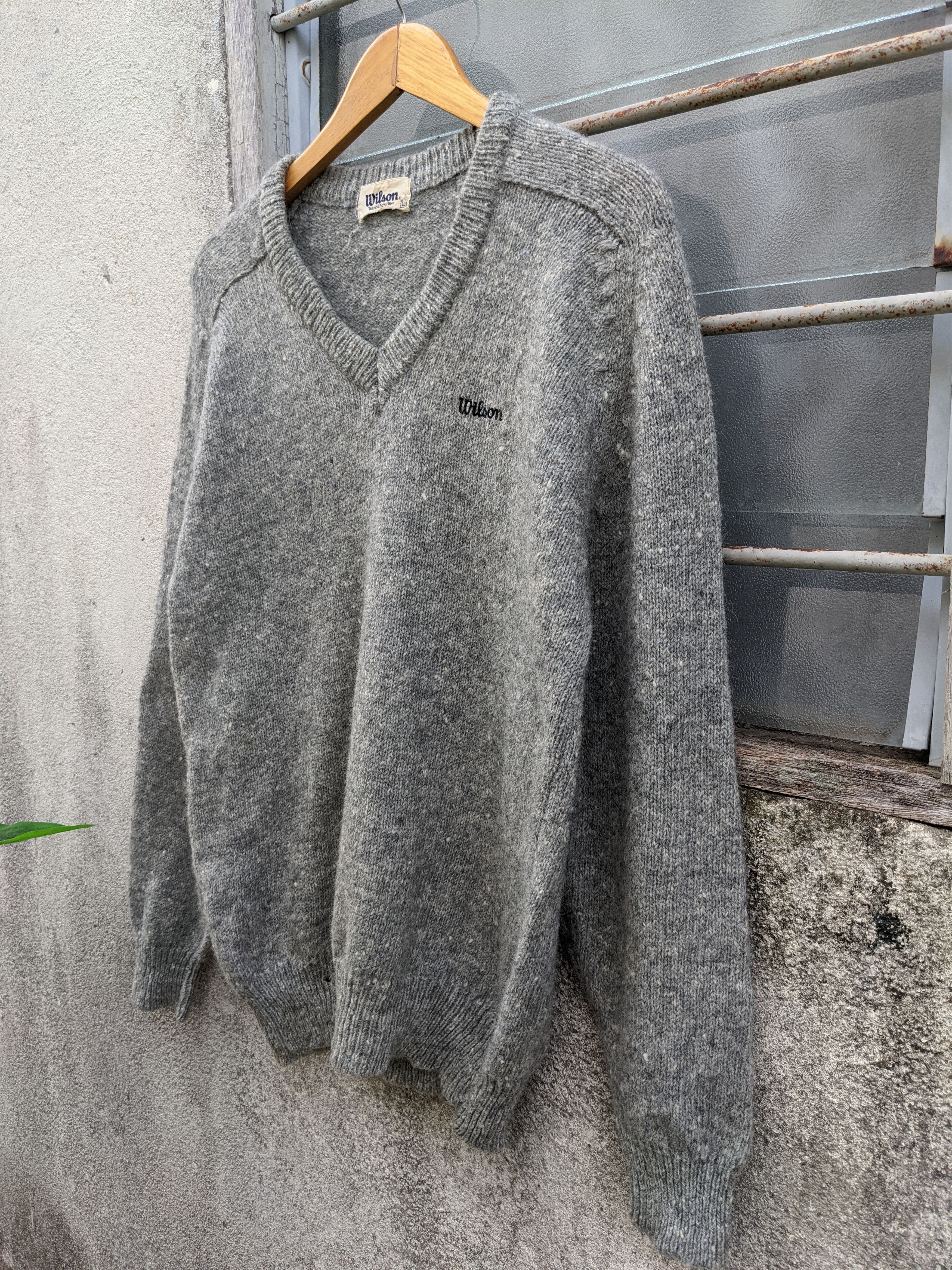Vintage × Wilson Vintage Wilson Wool Knit Sweater Size US M / EU 48-50 / 2 - 3 Thumbnail