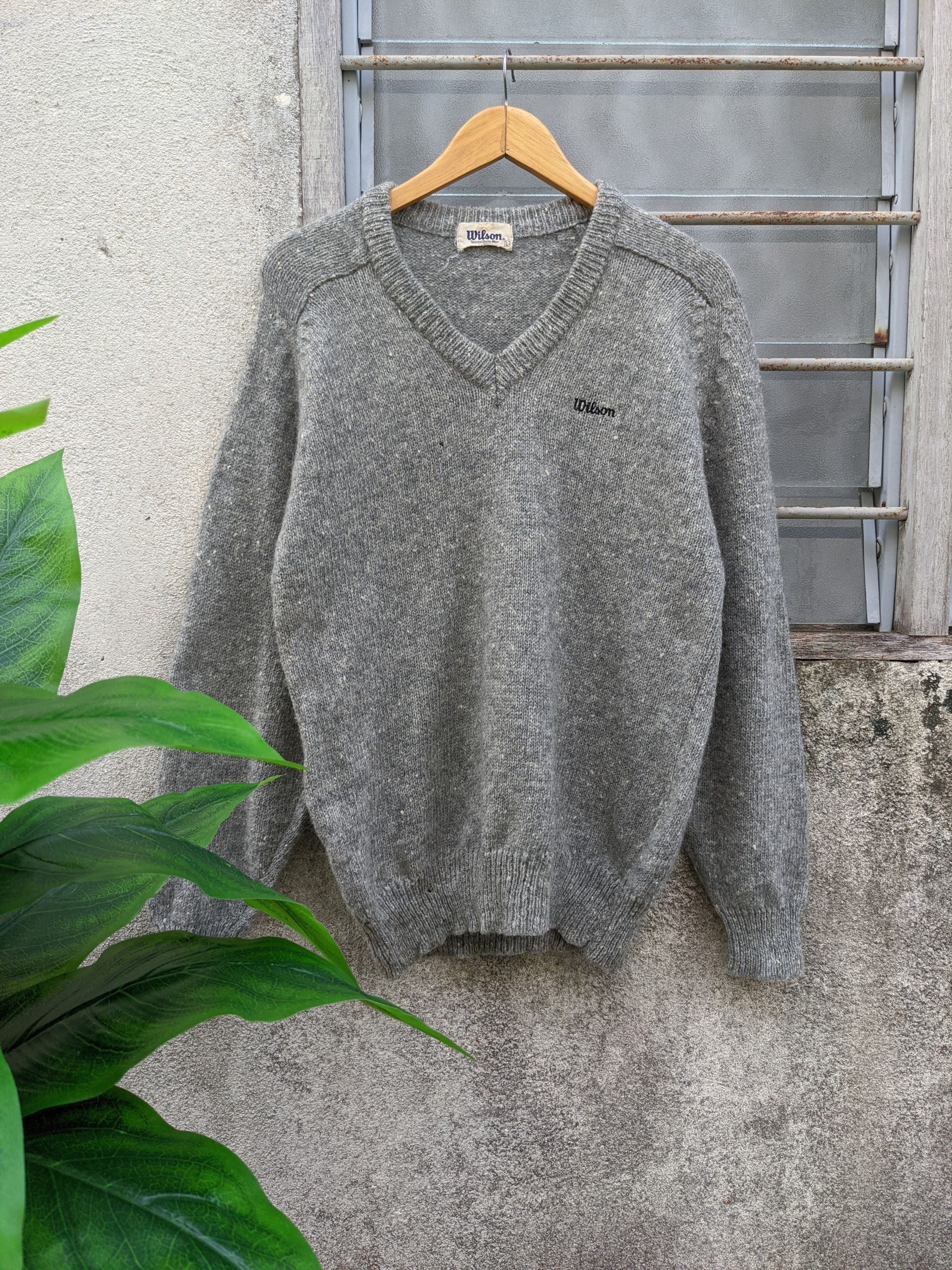 Vintage × Wilson Vintage Wilson Wool Knit Sweater Size US M / EU 48-50 / 2 - 1 Thumbnail