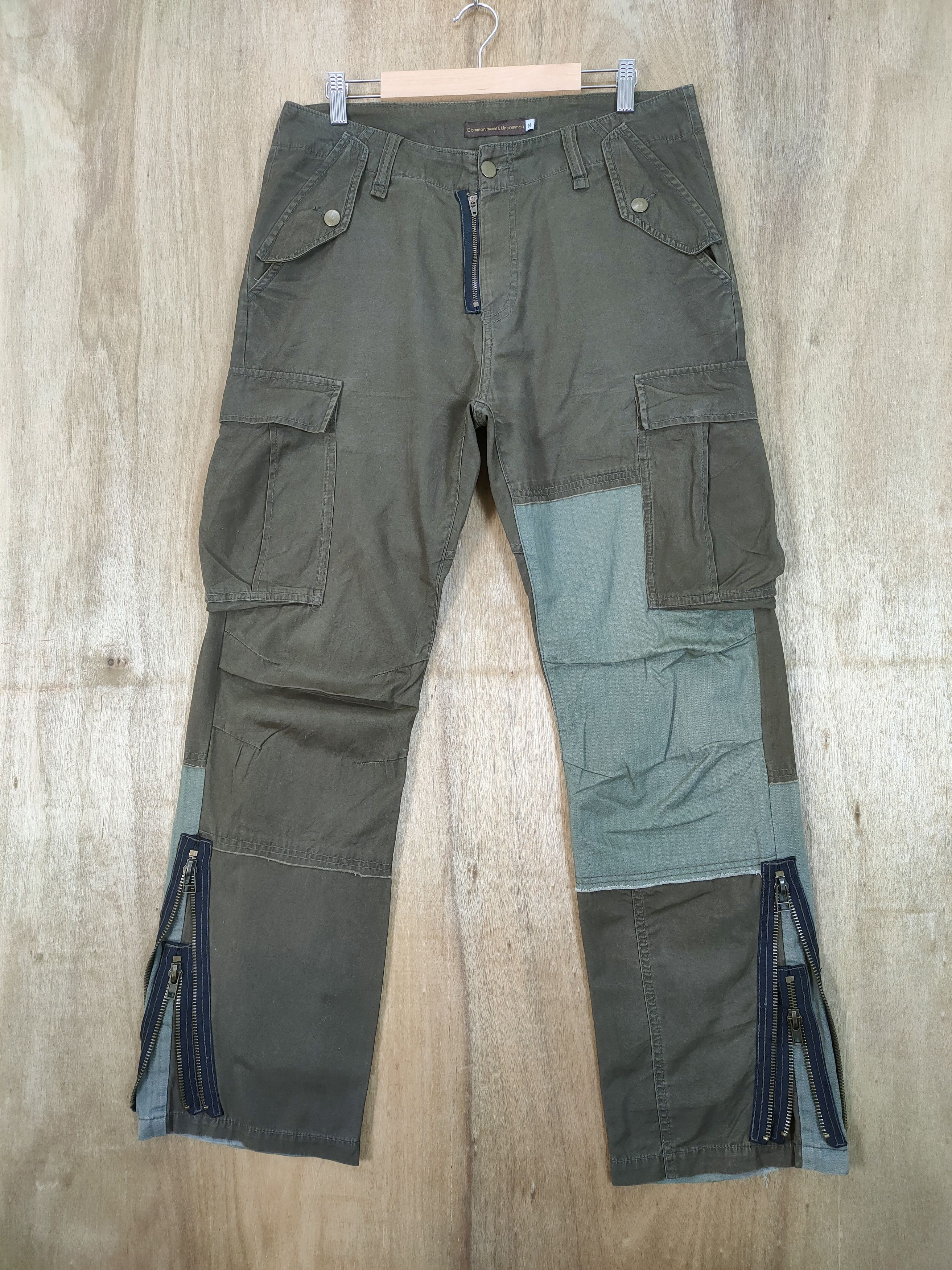 Japanese Brand VINTAGE COMMOM MEET BONDAGE CARGO PANTS Size US 34 / EU 50 - 1 Thumbnail