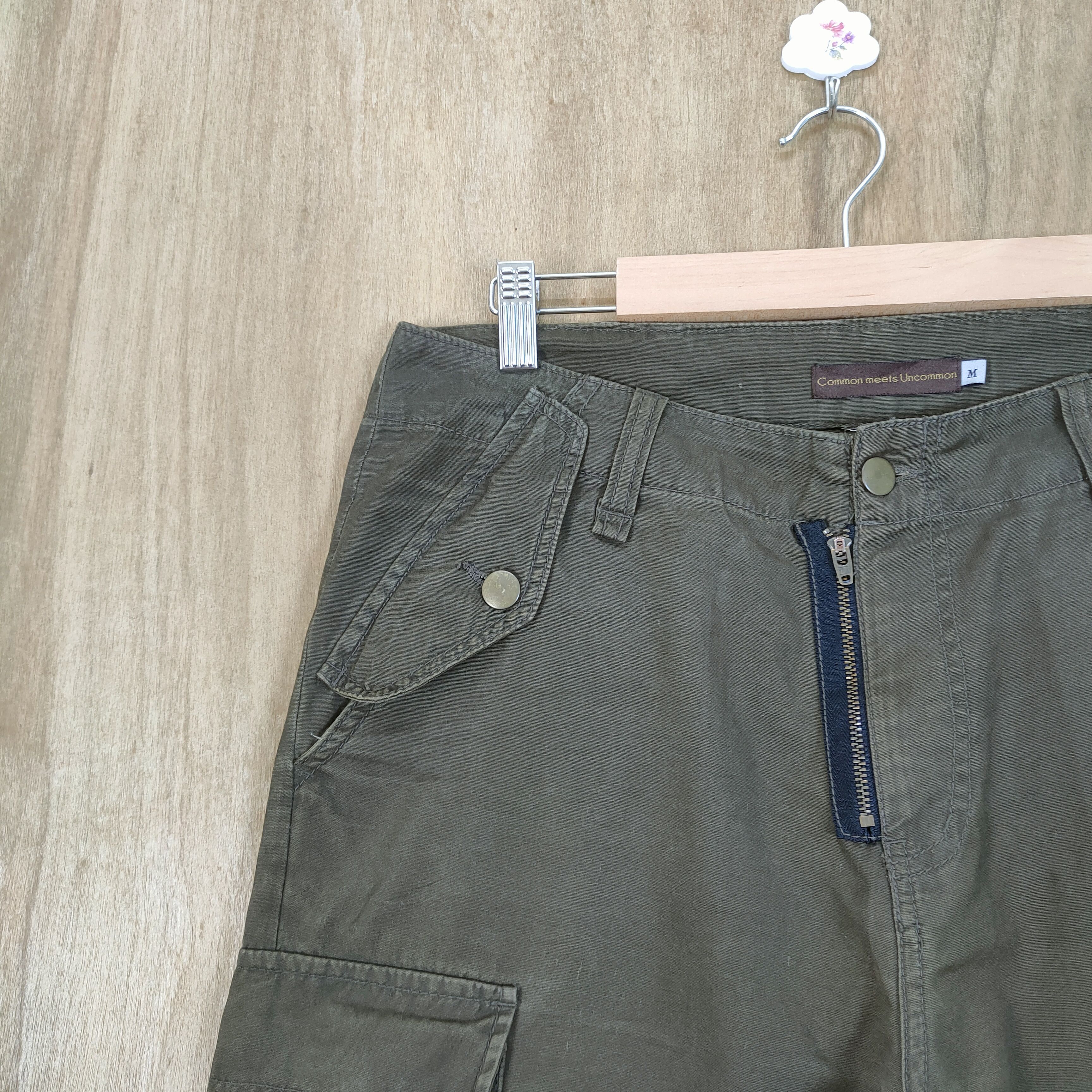 Japanese Brand VINTAGE COMMOM MEET BONDAGE CARGO PANTS Size US 34 / EU 50 - 4 Thumbnail