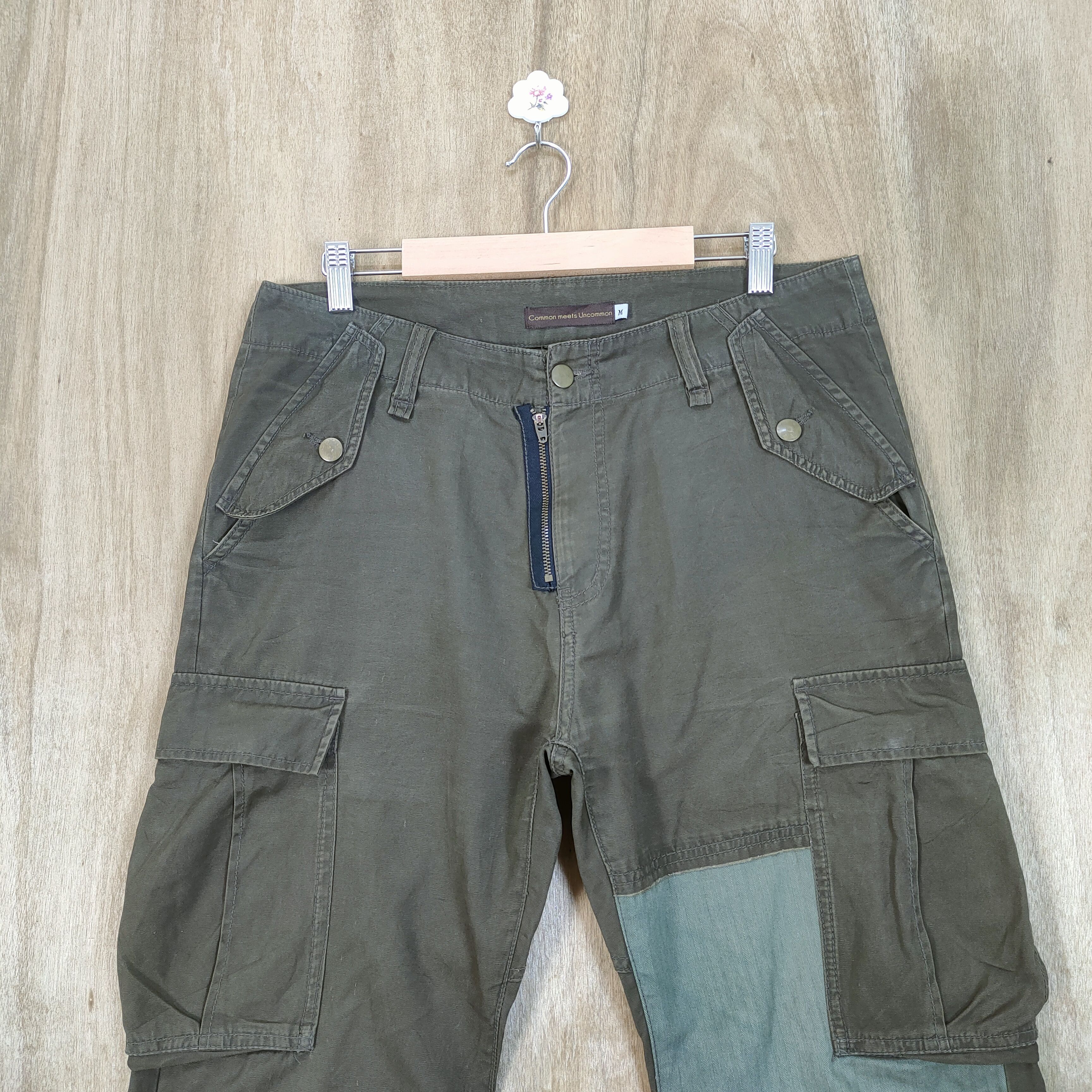 Japanese Brand VINTAGE COMMOM MEET BONDAGE CARGO PANTS Size US 34 / EU 50 - 2 Thumbnail