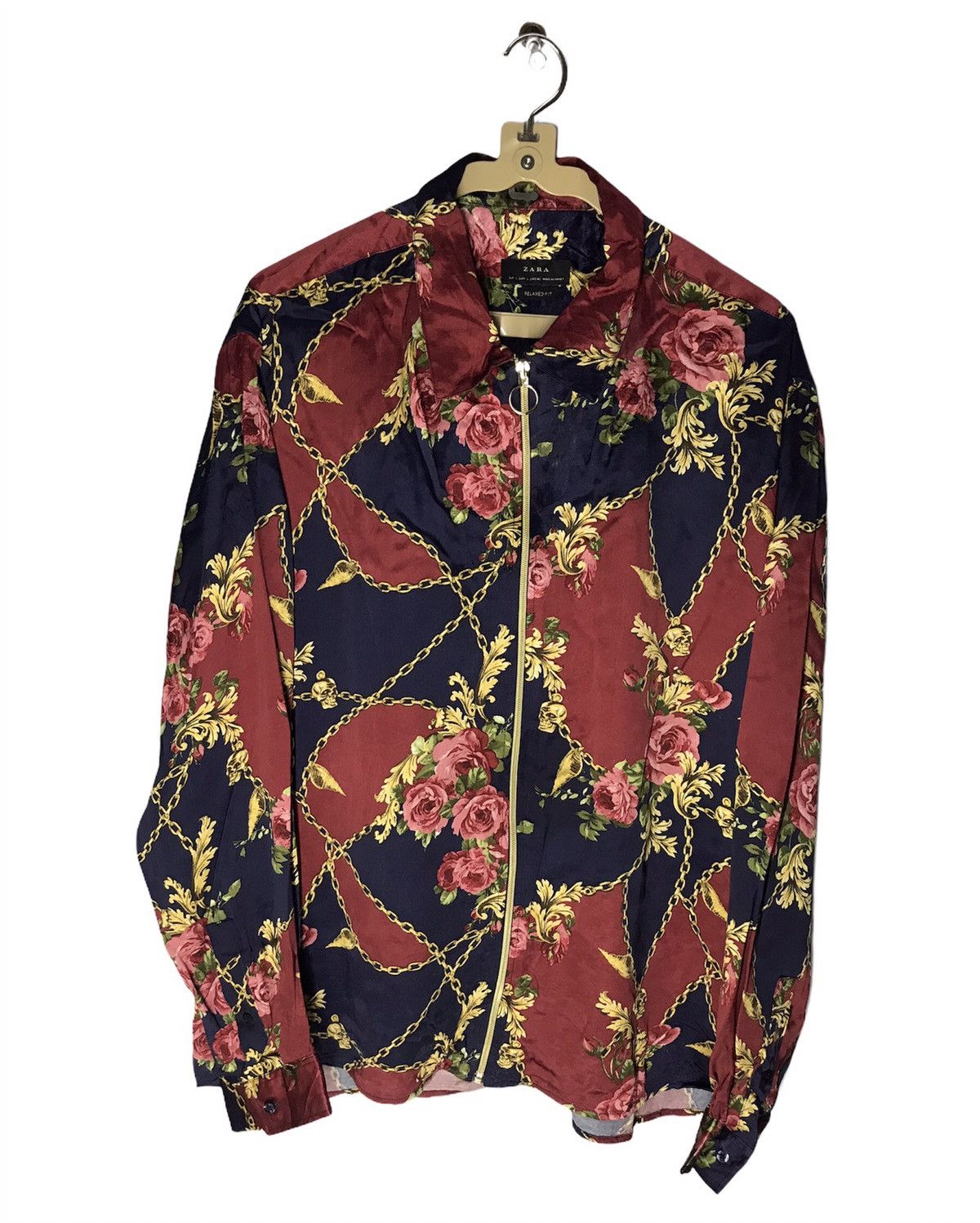 Zara Offer🔥Zara relaxed fit shirt zipper long sleeve Size US L / EU 52-54 / 3 - 1 Thumbnail