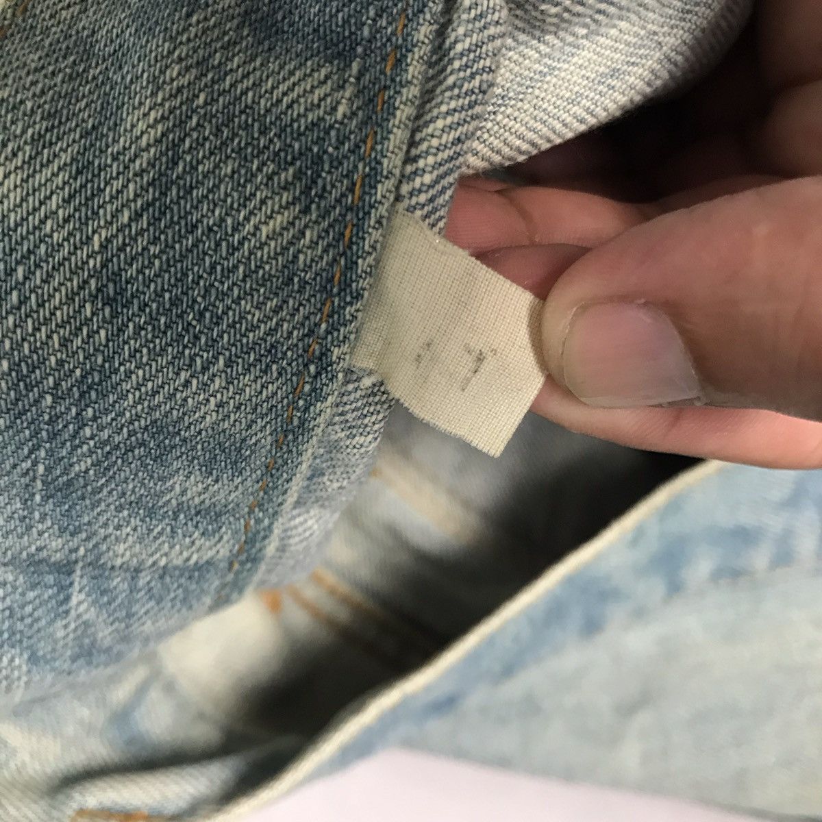 Japanese Brand 💀PATCHWORK LEATHER BLOOD JAPANESE DISTRESSED DENIM PANTS Size US 32 / EU 48 - 14 Thumbnail