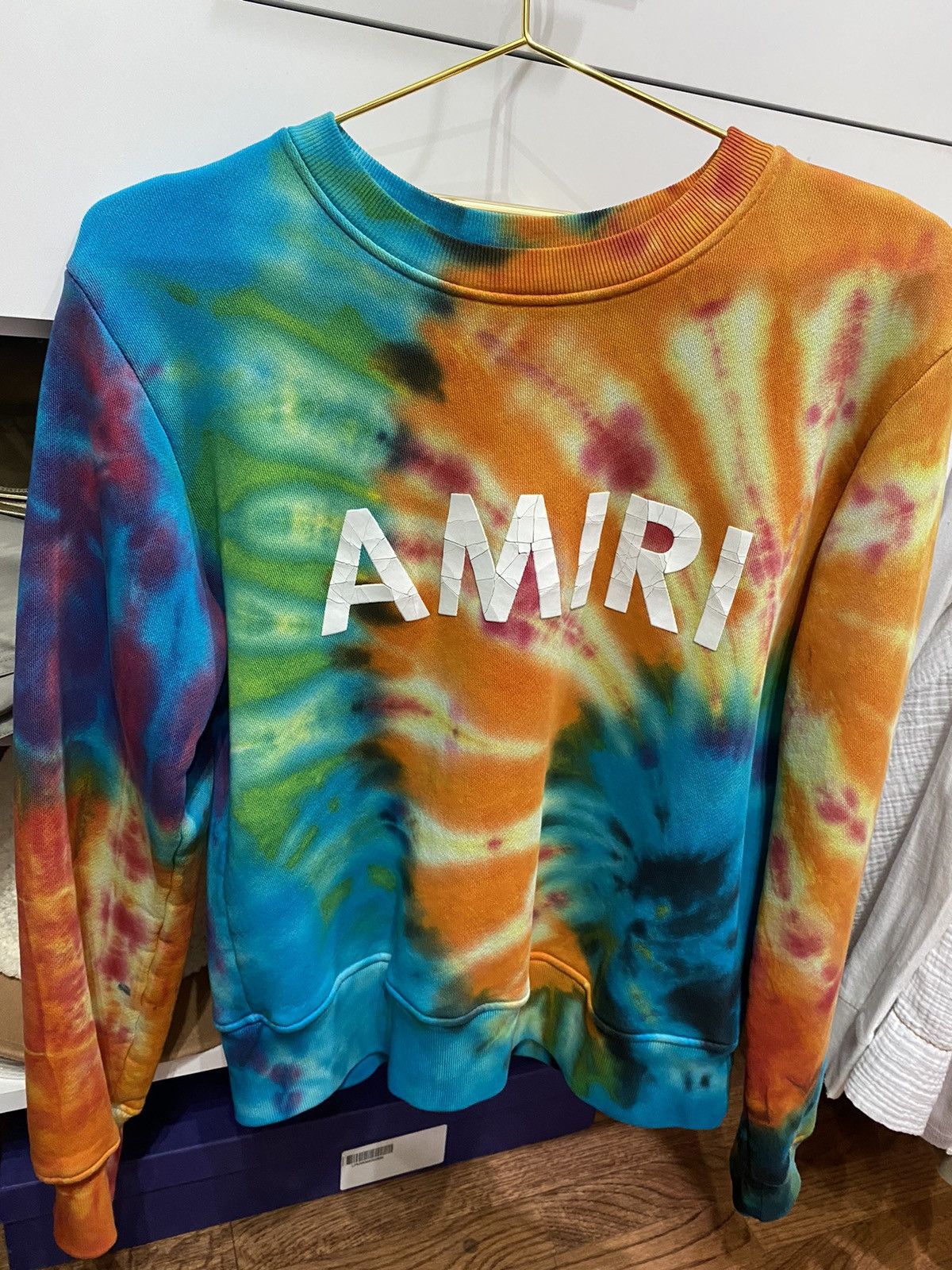 image of Amiri Tie Dye Sweatshirt, Men's (Size Small)