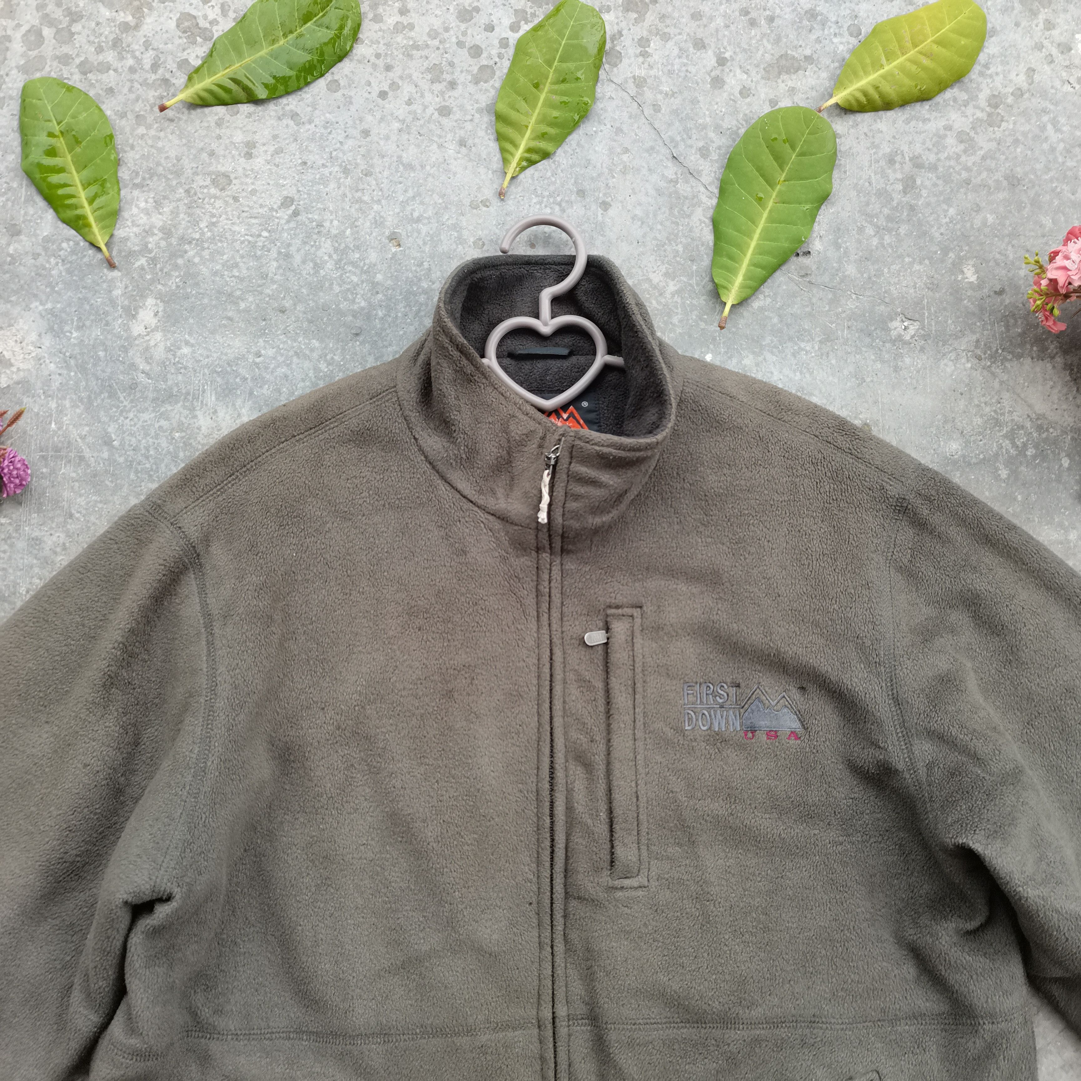 Japanese Brand × Vintage Vintage FIRST DOWN USA Fleece Jacket Size US L / EU 52-54 / 3 - 2 Thumbnail