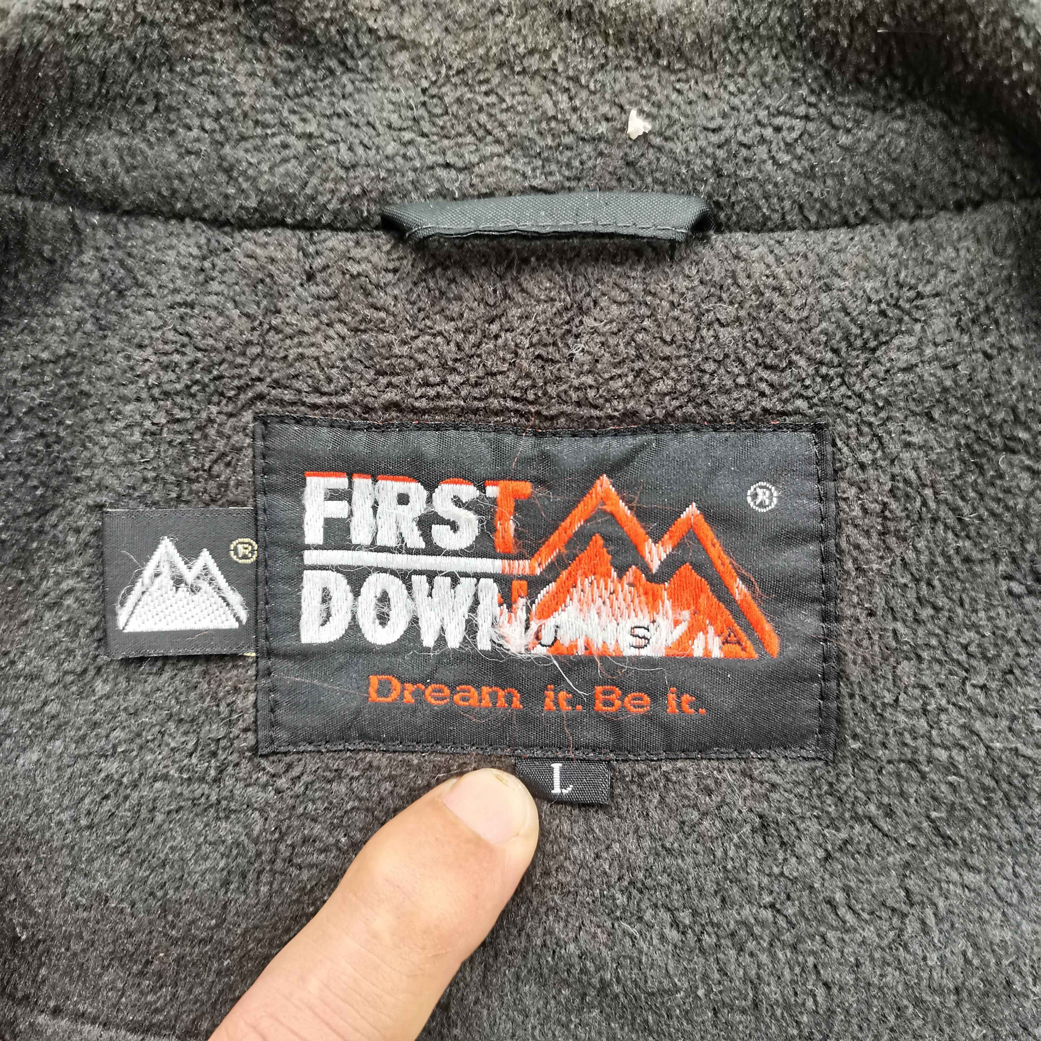 Japanese Brand × Vintage Vintage FIRST DOWN USA Fleece Jacket Size US L / EU 52-54 / 3 - 16 Thumbnail