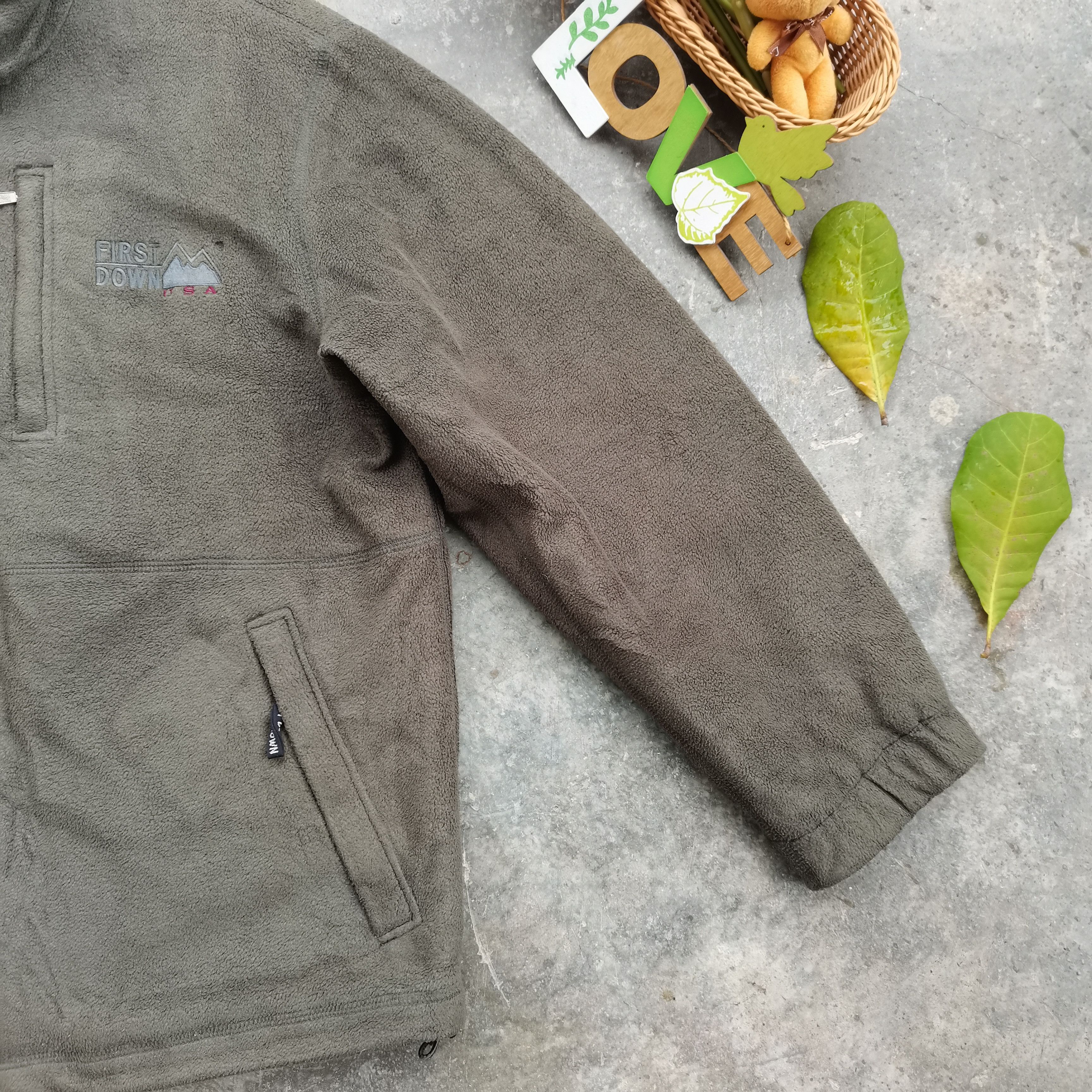 Japanese Brand × Vintage Vintage FIRST DOWN USA Fleece Jacket Size US L / EU 52-54 / 3 - 5 Thumbnail