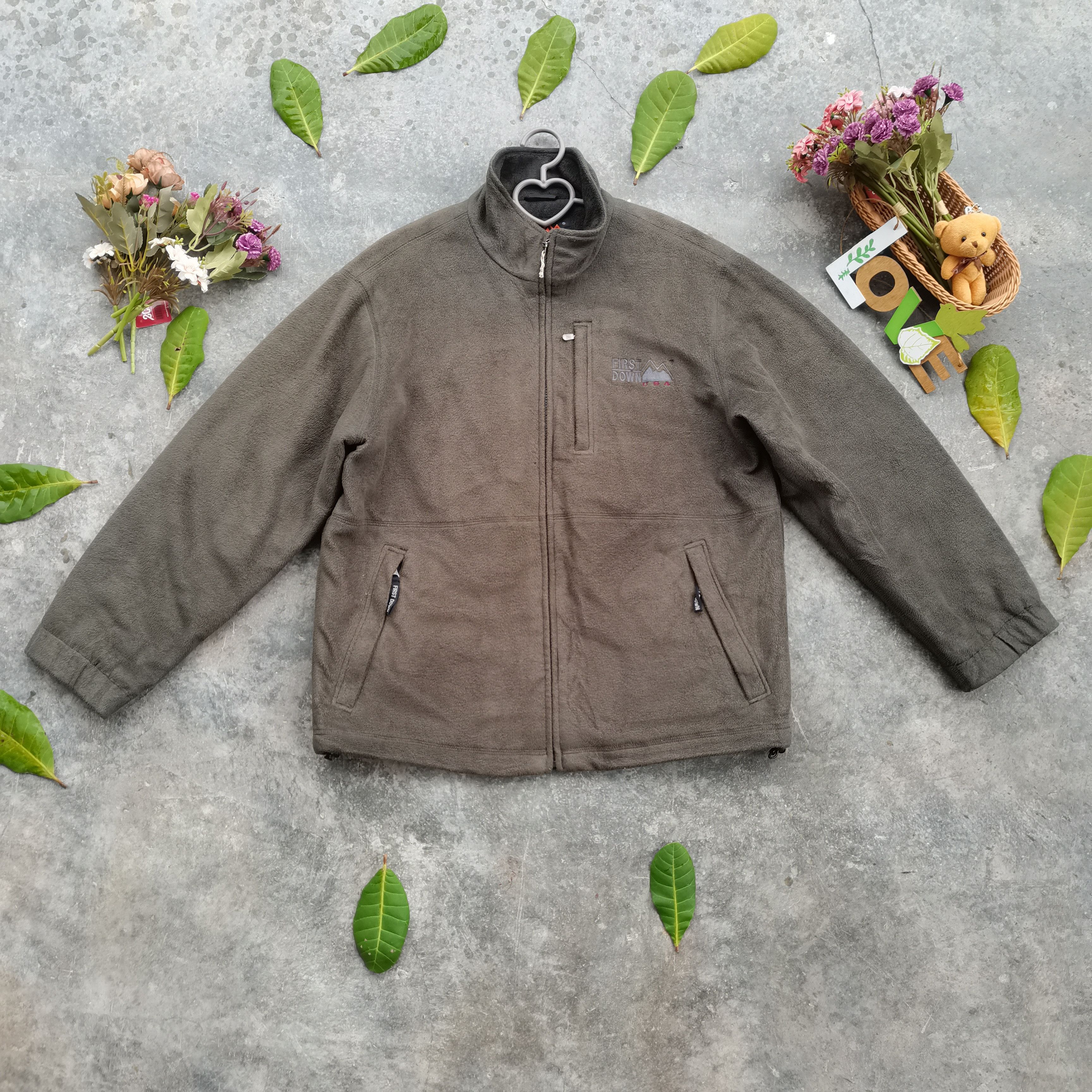 Japanese Brand × Vintage Vintage FIRST DOWN USA Fleece Jacket Size US L / EU 52-54 / 3 - 1 Thumbnail