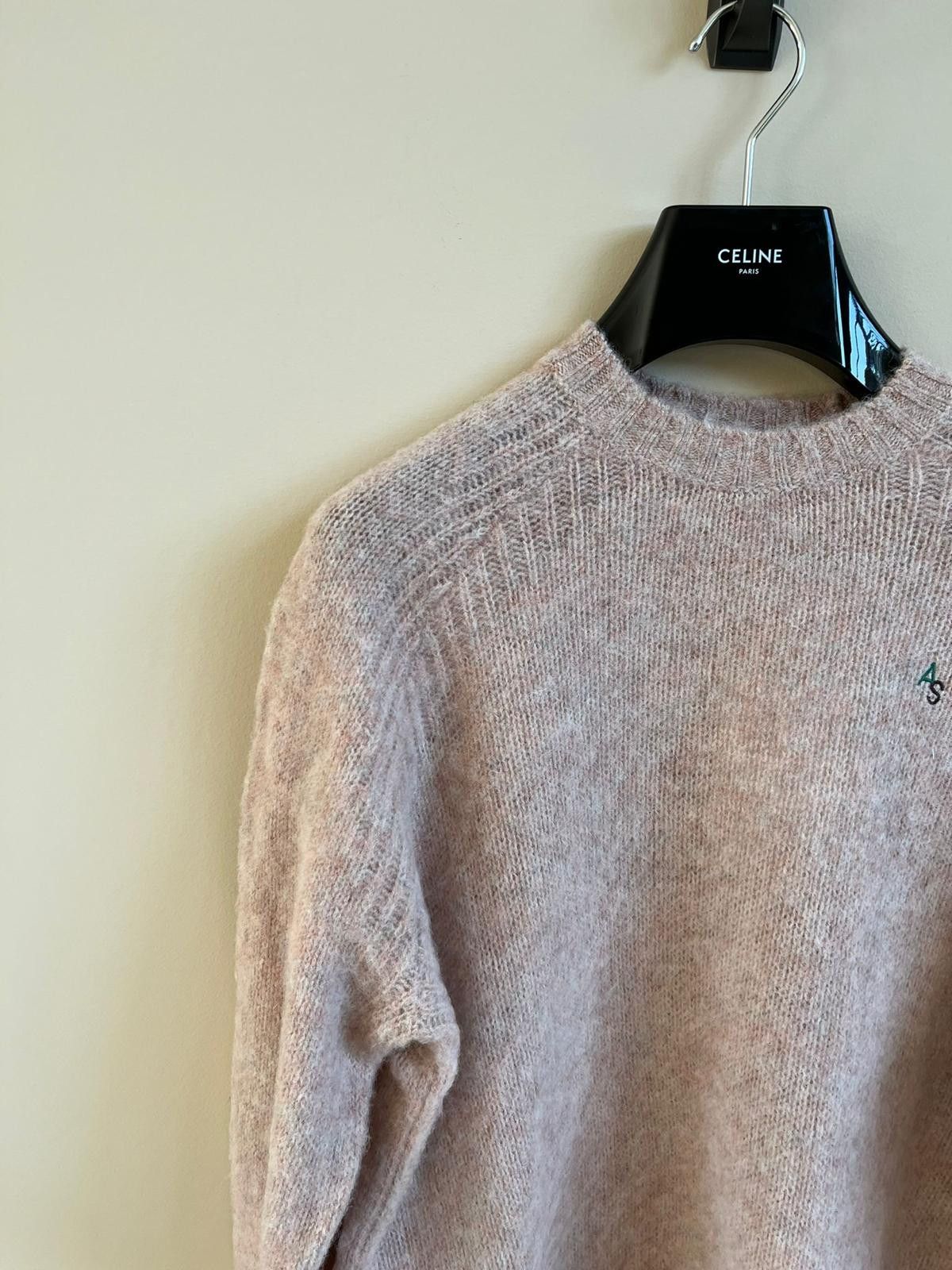 Acne Studios Pastel Pink Logo Knitwear Size US S / EU 44-46 / 1 - 4 Thumbnail