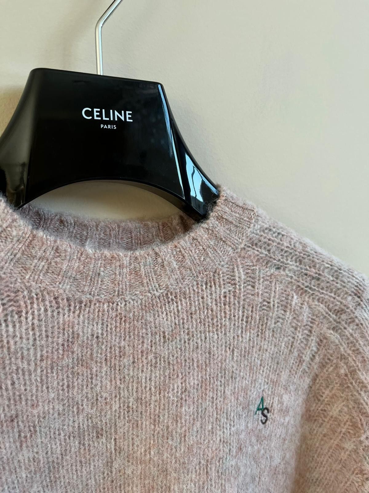 Acne Studios Pastel Pink Logo Knitwear Size US S / EU 44-46 / 1 - 8 Thumbnail