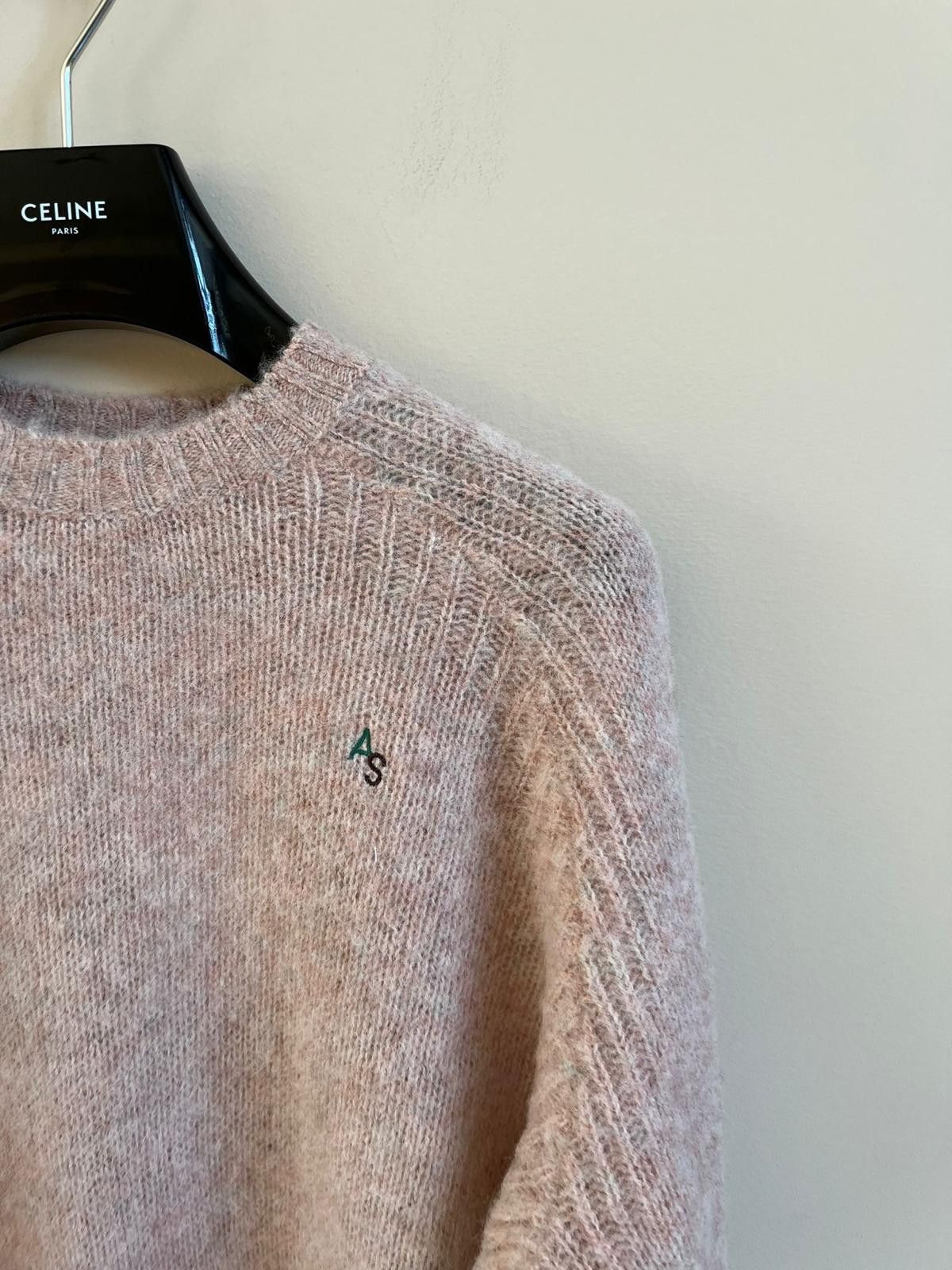 Acne Studios Pastel Pink Logo Knitwear Size US S / EU 44-46 / 1 - 10 Thumbnail