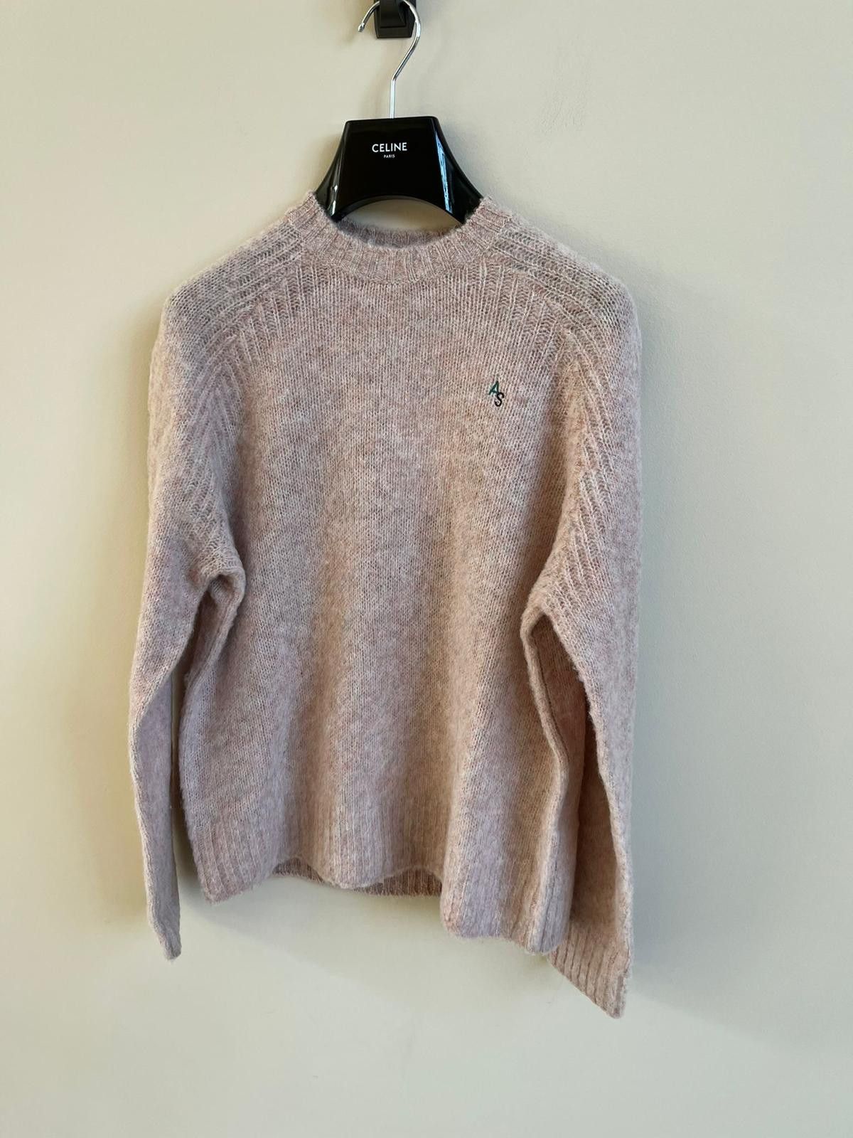 Acne Studios Pastel Pink Logo Knitwear Size US S / EU 44-46 / 1 - 9 Thumbnail
