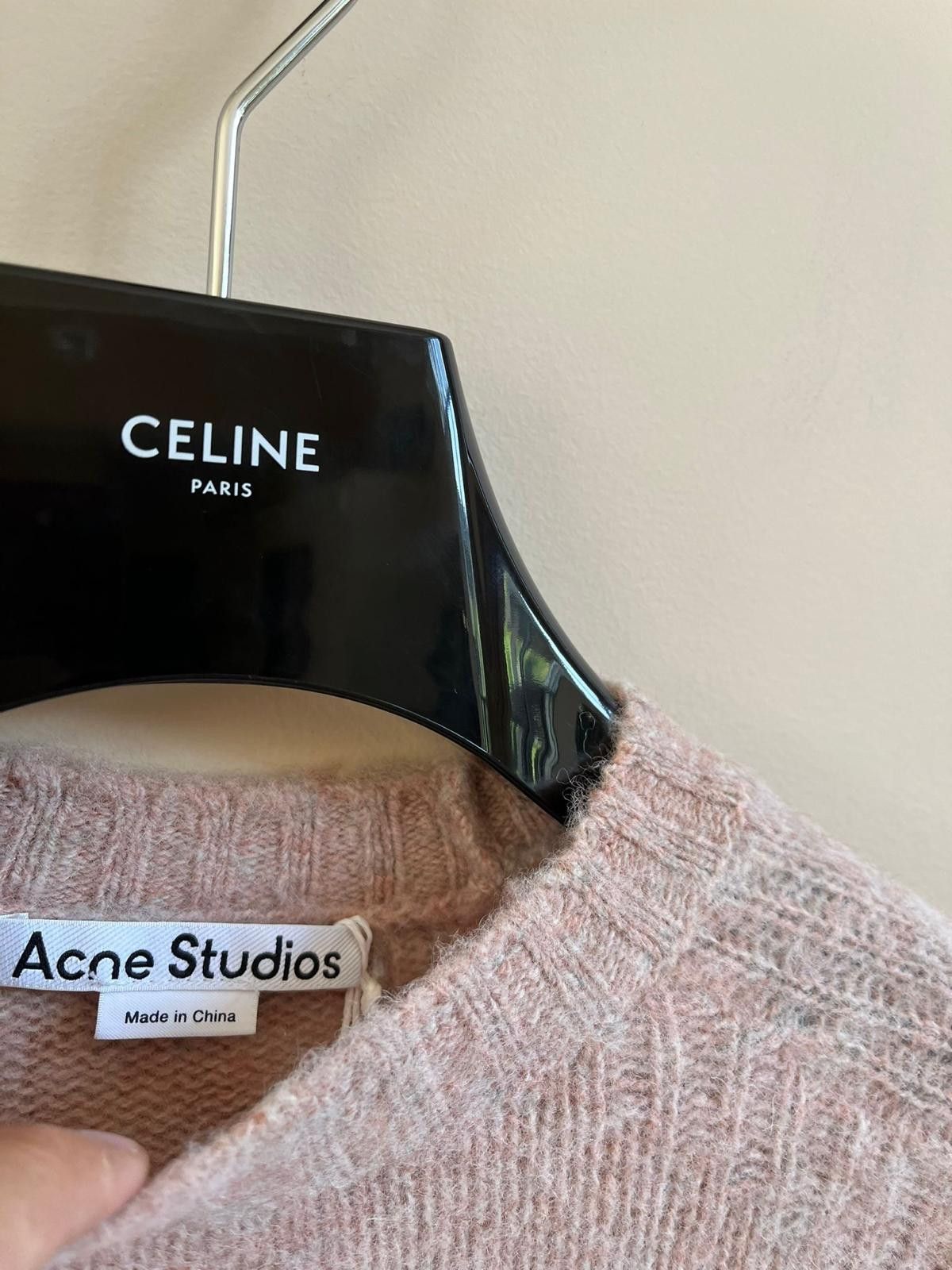 Acne Studios Pastel Pink Logo Knitwear Size US S / EU 44-46 / 1 - 12 Thumbnail