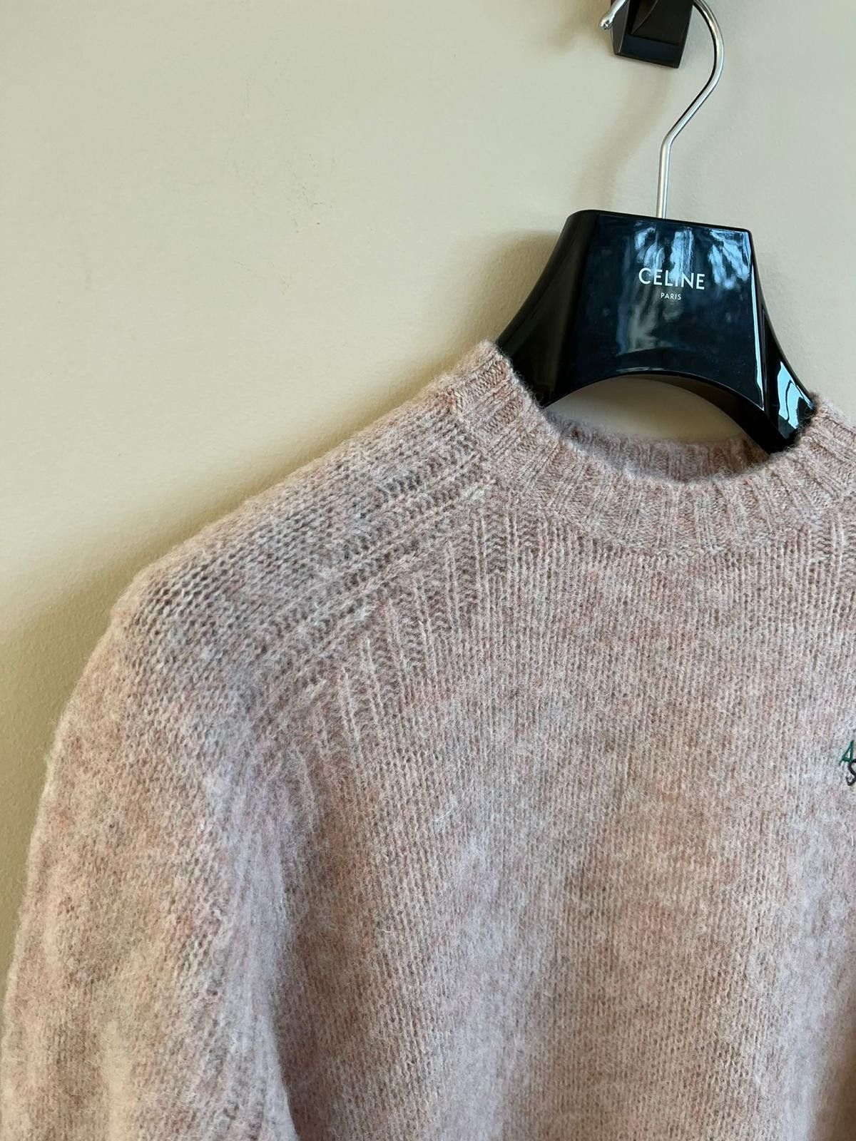 Acne Studios Pastel Pink Logo Knitwear Size US S / EU 44-46 / 1 - 6 Thumbnail