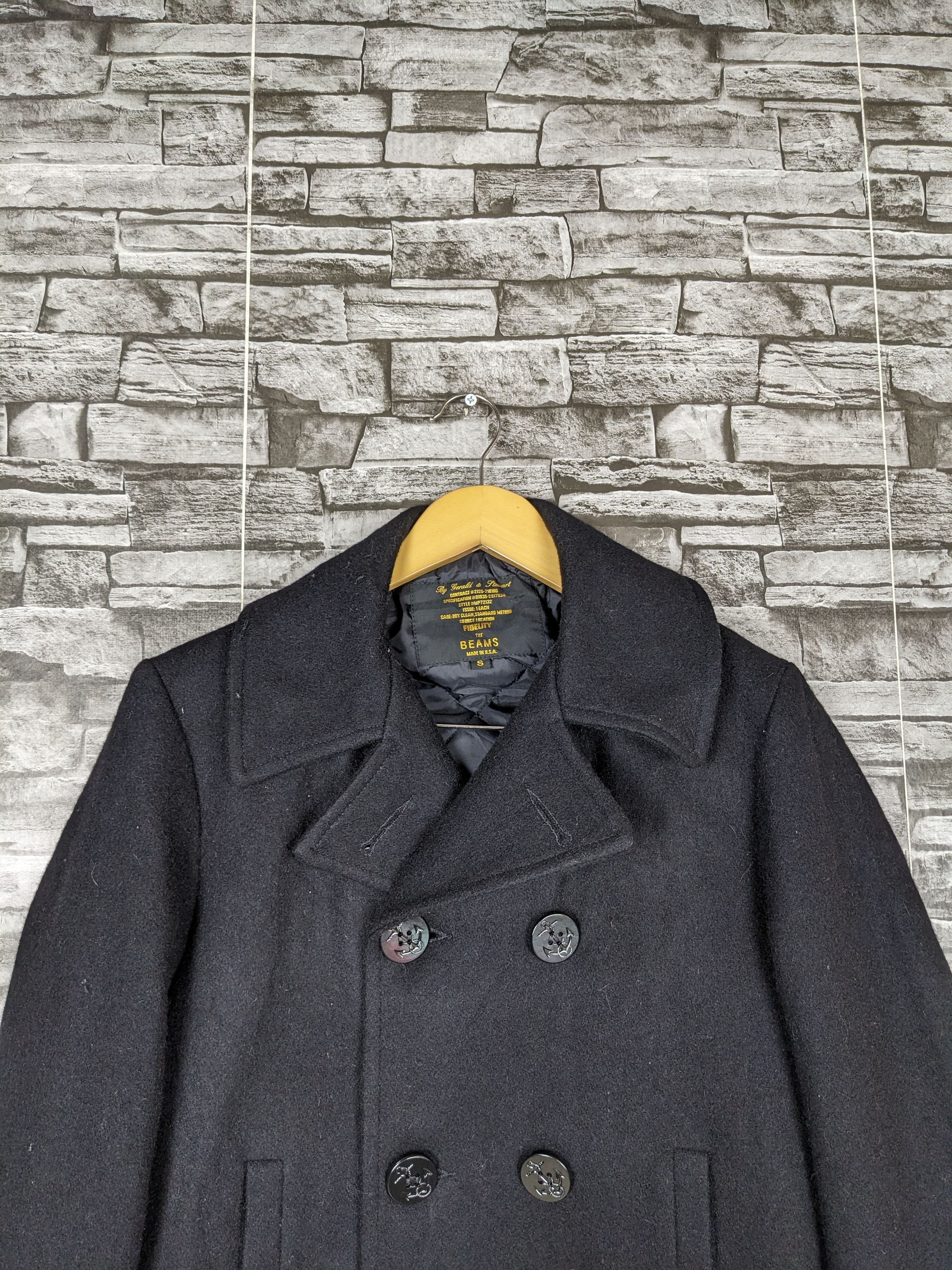 Beams Plus Vintage Beams x Gerald and Stewart Wool Peacoat Jacket Size US S / EU 44-46 / 1 - 3 Thumbnail