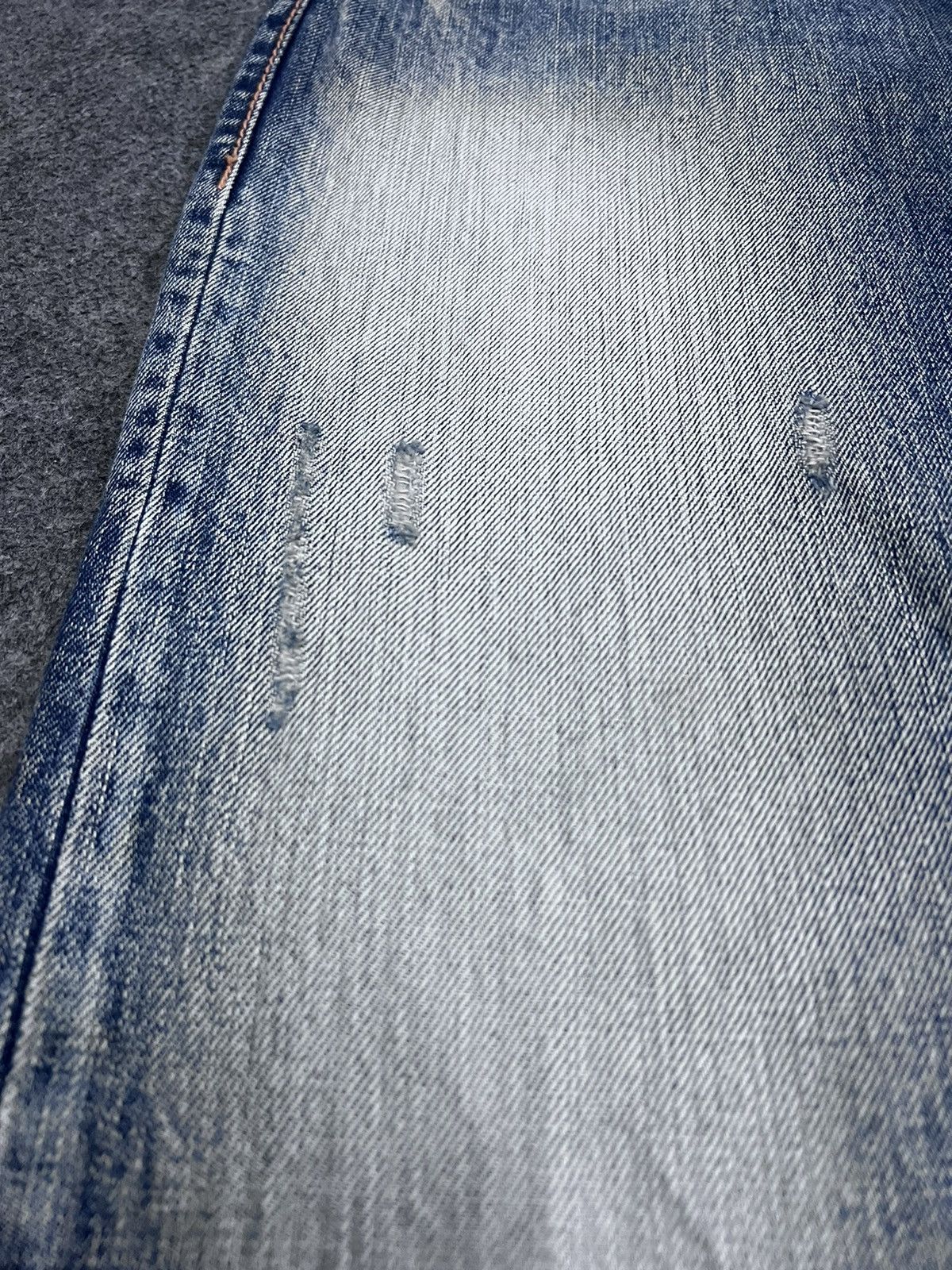 Japanese Brand BAGGY💥THRASHED COCOLULU DISTRESSED DENIM PANT Size US 33 - 7 Thumbnail