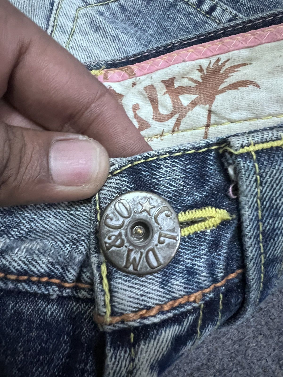 Japanese Brand BAGGY💥THRASHED COCOLULU DISTRESSED DENIM PANT Size US 33 - 11 Thumbnail