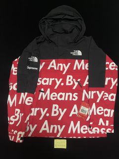 2015 Supreme The North Face By Any Means Necessary BAMN Nuptse Red Size  Large