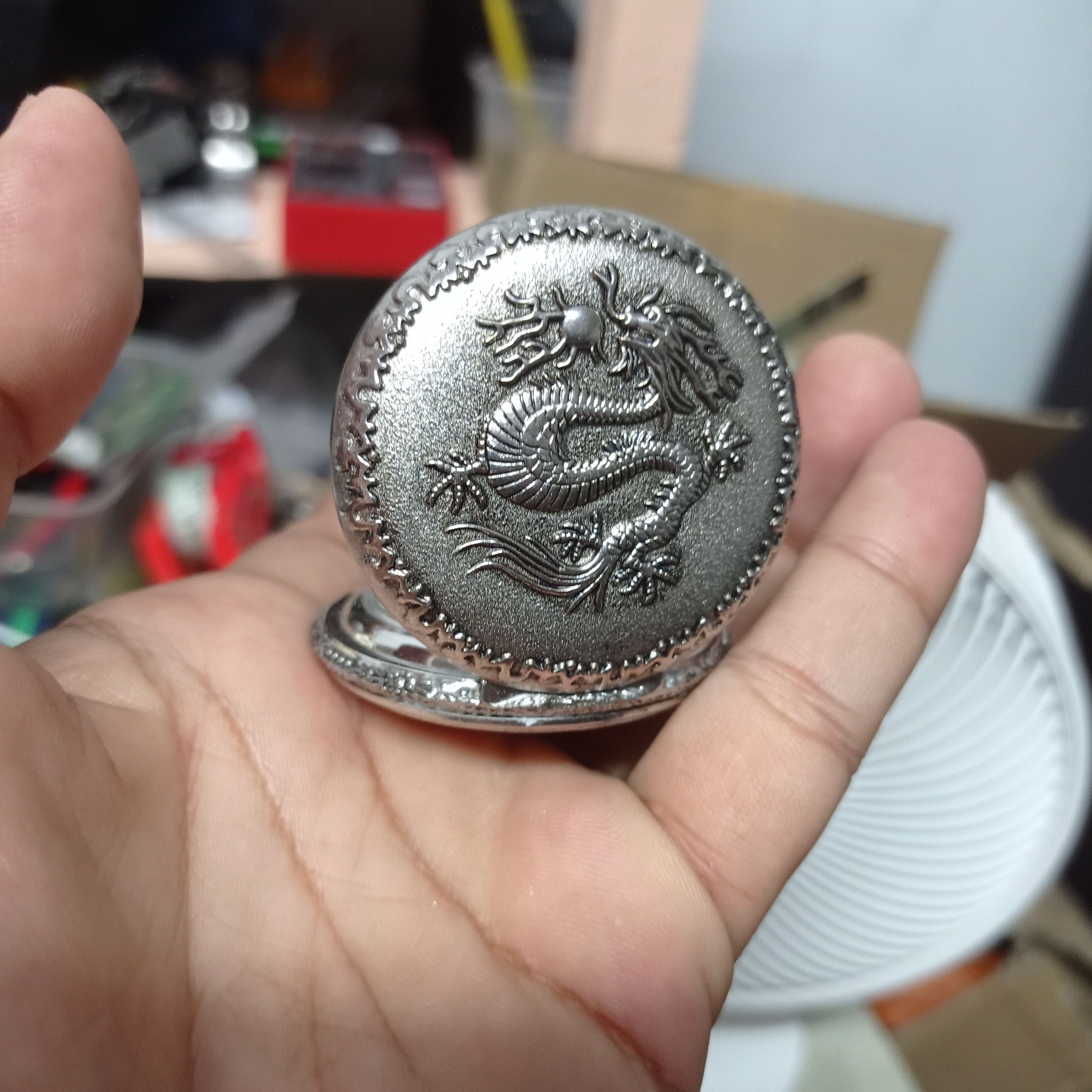 Japanese Brand Vintage DRAGON POCKET WATCH (Japan Designer) Size ONE SIZE - 4 Thumbnail