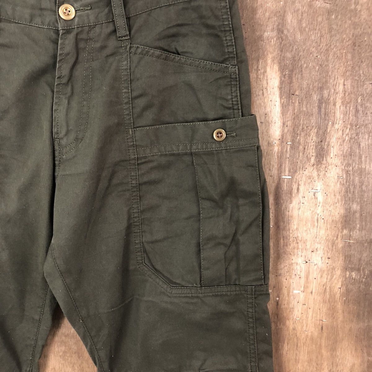 Japanese Brand × Takeo Kikuchi DLL TK Dark Green multipocket tactical cargo pants #089 Size US 30 / EU 46 - 7 Thumbnail