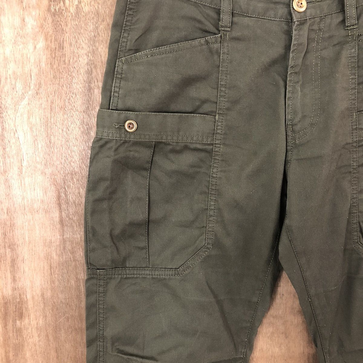 Japanese Brand × Takeo Kikuchi DLL TK Dark Green multipocket tactical cargo pants #089 Size US 30 / EU 46 - 6 Thumbnail