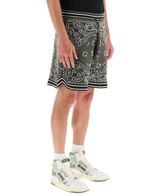 Amiri Bandana Knit Green Shorts Size US 34 / EU 50 - 3 Thumbnail