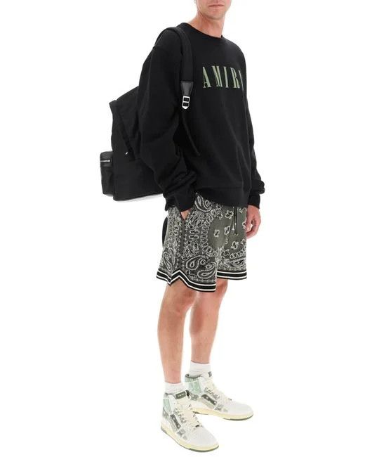 Amiri Bandana Knit Green Shorts Size US 34 / EU 50 - 2 Thumbnail