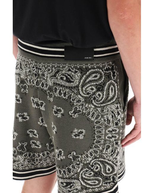 Amiri Bandana Knit Green Shorts Size US 34 / EU 50 - 5 Thumbnail