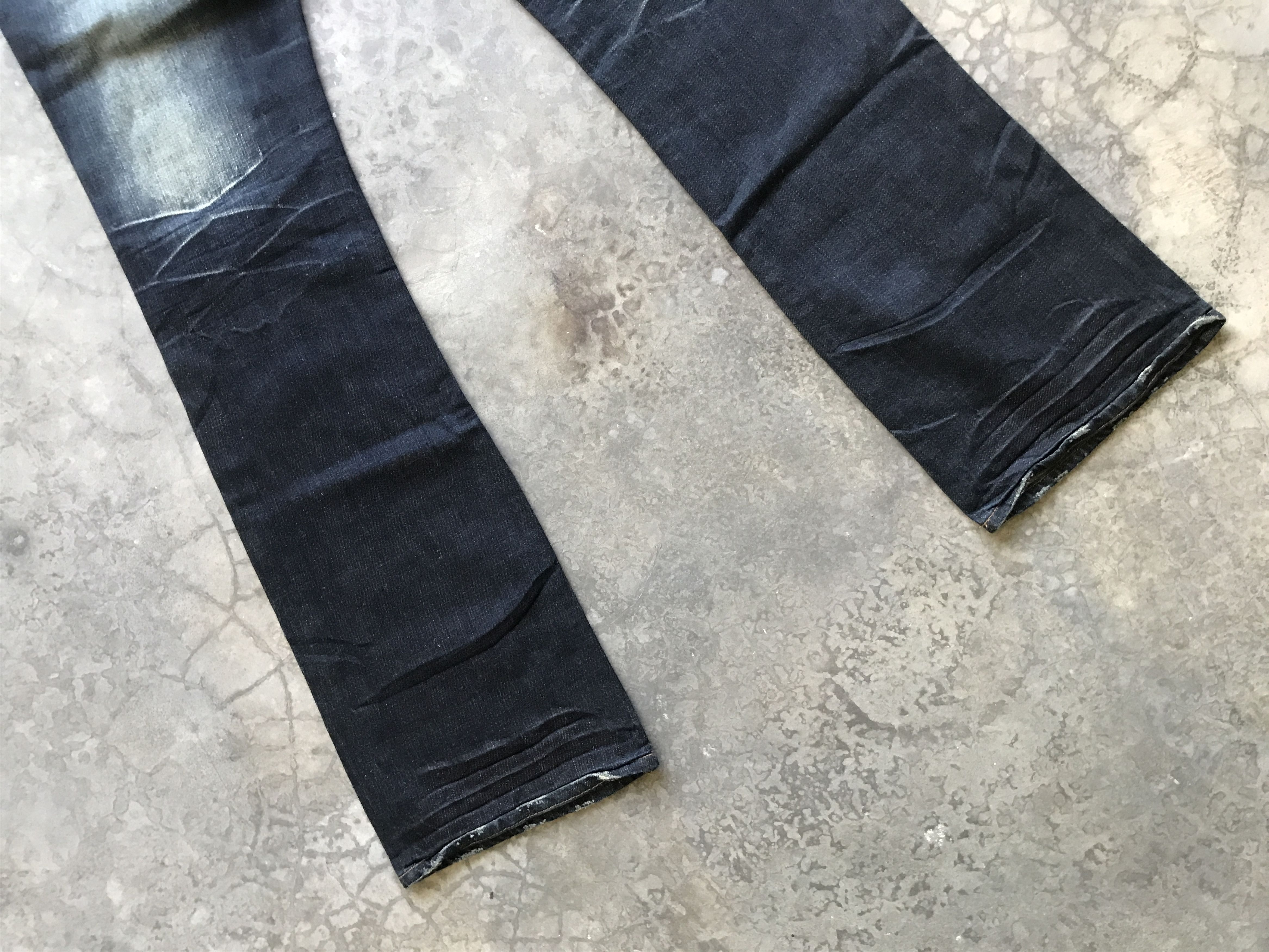 Designer × Japanese Brand D19 RootThree Japan Low Rise Flare Stylish Faded Denim Size US 30 / EU 46 - 11 Thumbnail