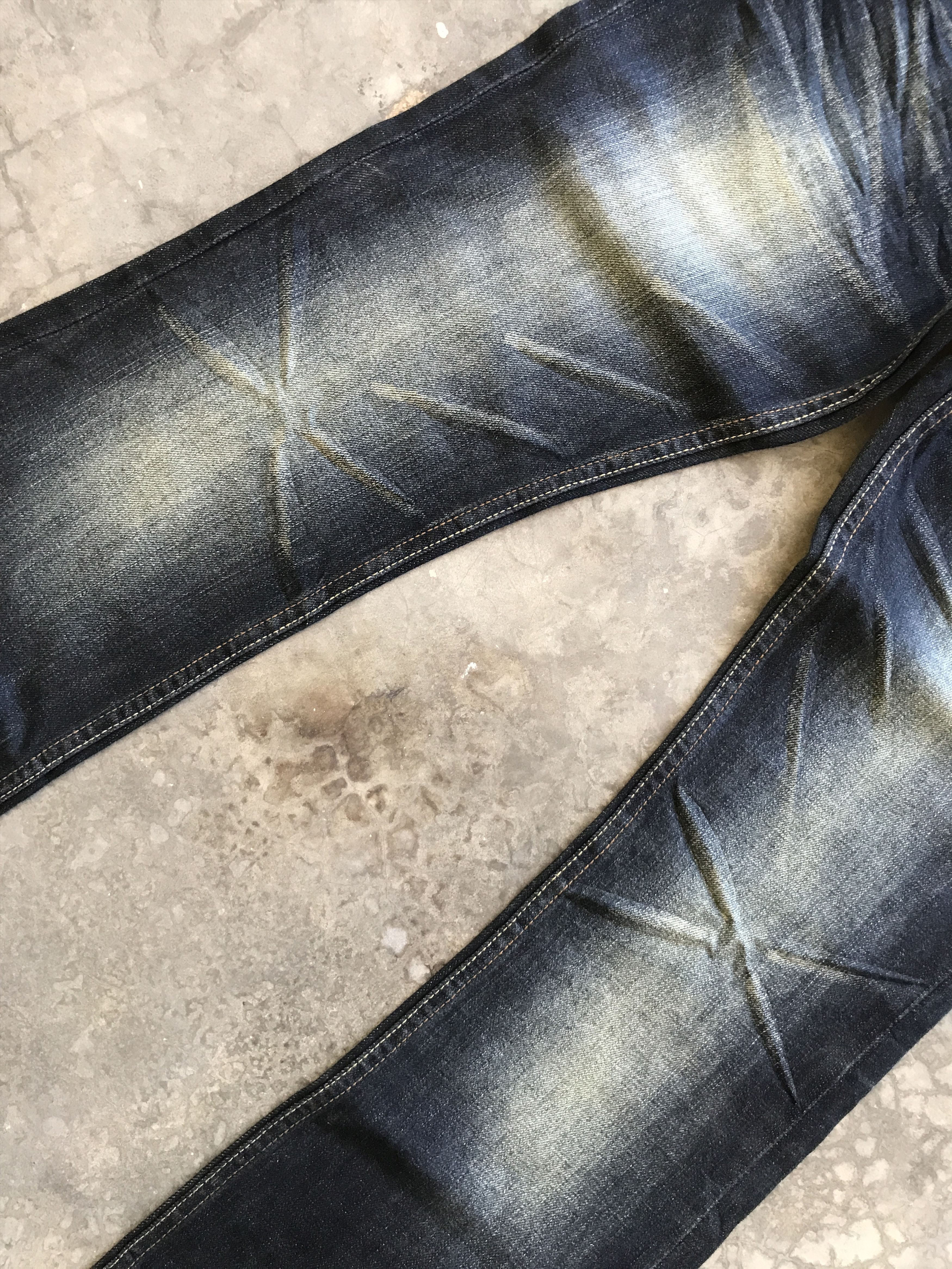 Designer × Japanese Brand D19 RootThree Japan Low Rise Flare Stylish Faded Denim Size US 30 / EU 46 - 5 Thumbnail