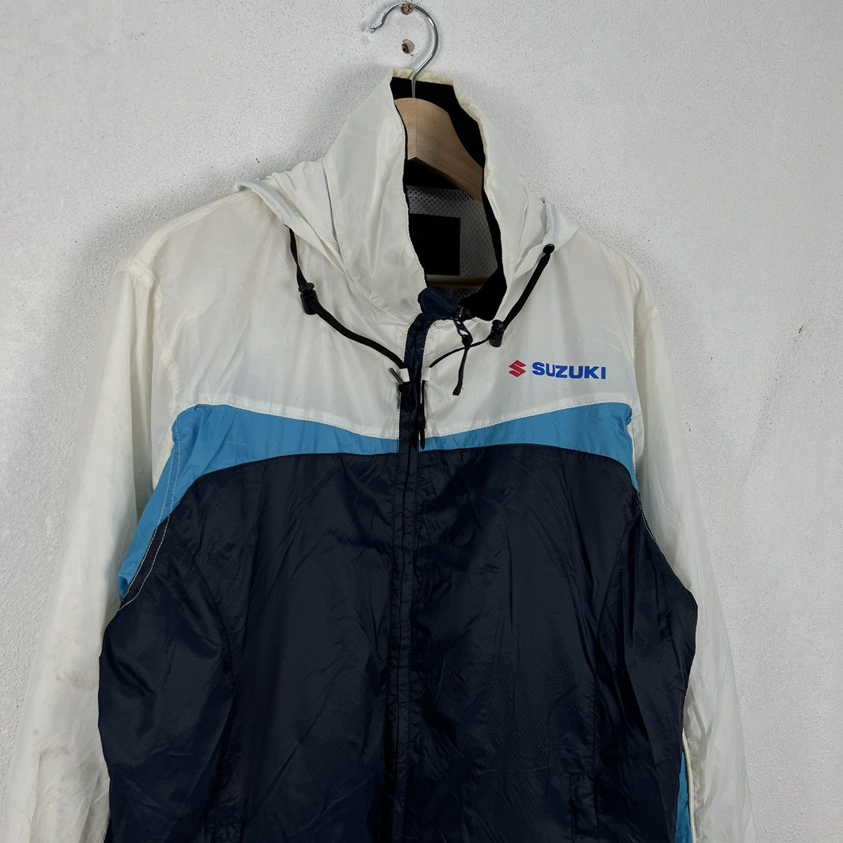 Japanese Brand VINTAGE SUZUKI BIG LOGO LIGHT JACKET ZIPPER Size US L / EU 52-54 / 3 - 3 Thumbnail