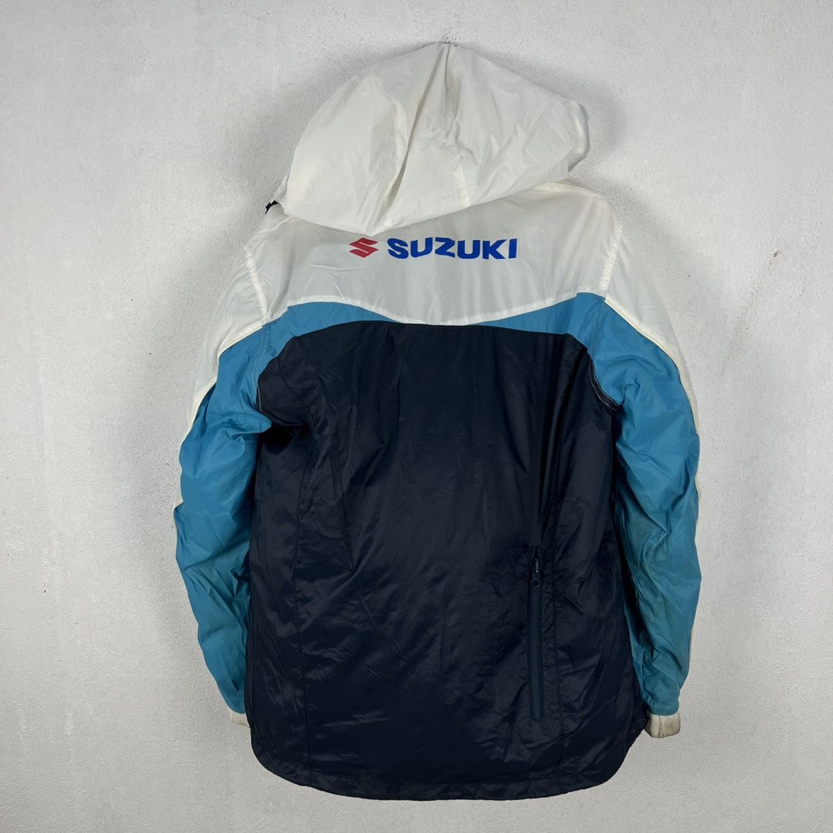 Japanese Brand VINTAGE SUZUKI BIG LOGO LIGHT JACKET ZIPPER Size US L / EU 52-54 / 3 - 9 Thumbnail