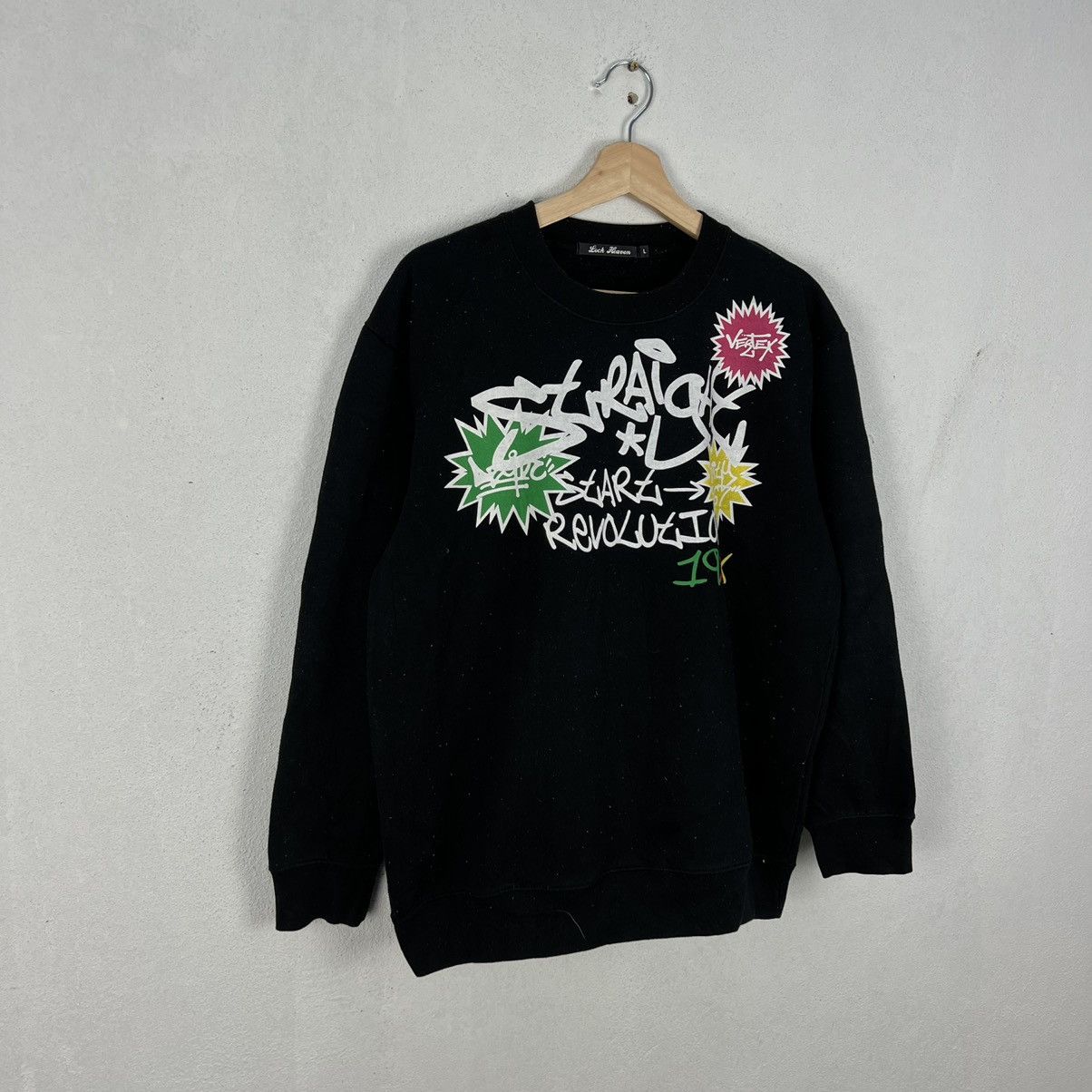 Japanese Brand VINTAGE LOCK HEAVEN SWEATSHIRT BIG LOGO Size US L / EU 52-54 / 3 - 2 Thumbnail