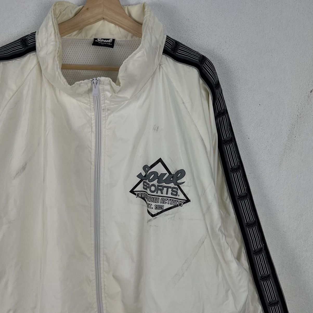 Japanese Brand VINTAGE SOUL SPORTS BIG LOGO SKATE STYLE JACKET Size US XXL / EU 58 / 5 - 4 Thumbnail