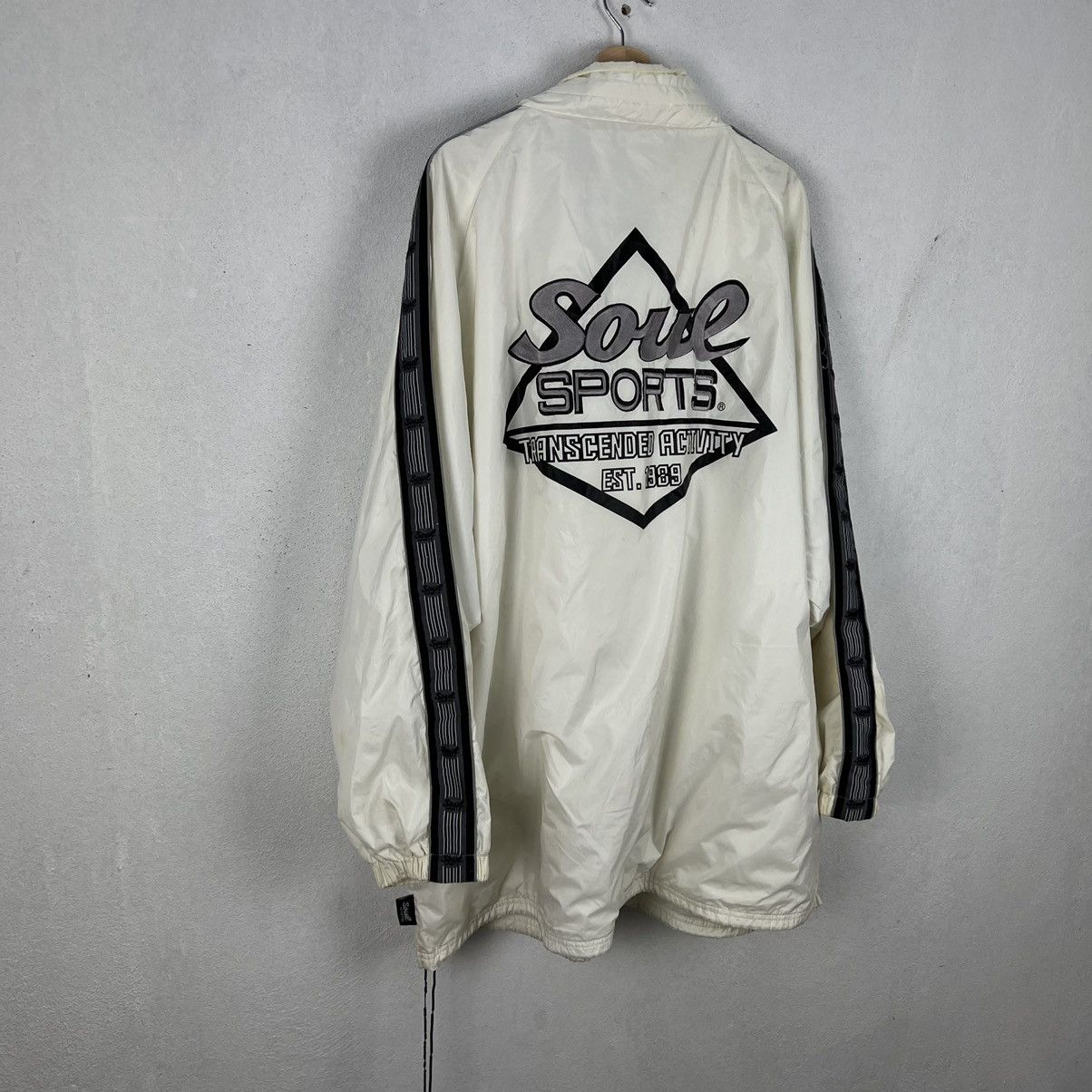 Japanese Brand VINTAGE SOUL SPORTS BIG LOGO SKATE STYLE JACKET Size US XXL / EU 58 / 5 - 9 Thumbnail