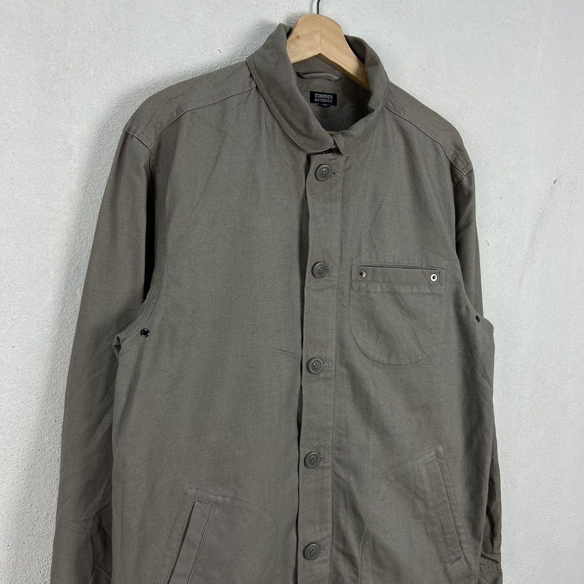 Japanese Brand HIKORY CHORE JACKET CORISCO AUTHENTIC ISSEY MIYAKE INSPIRED Size US L / EU 52-54 / 3 - 5 Thumbnail