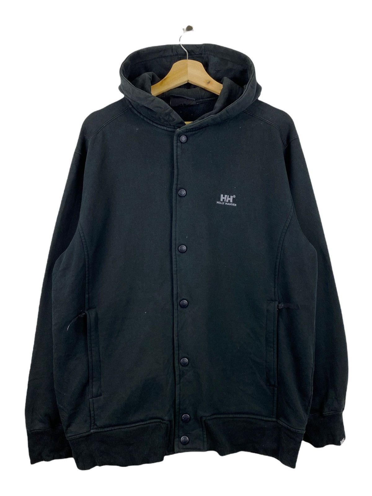 Helly Hansen × Vintage Vintage Helly hansen black hoodies Sportwear Size US L / EU 52-54 / 3 - 1 Thumbnail
