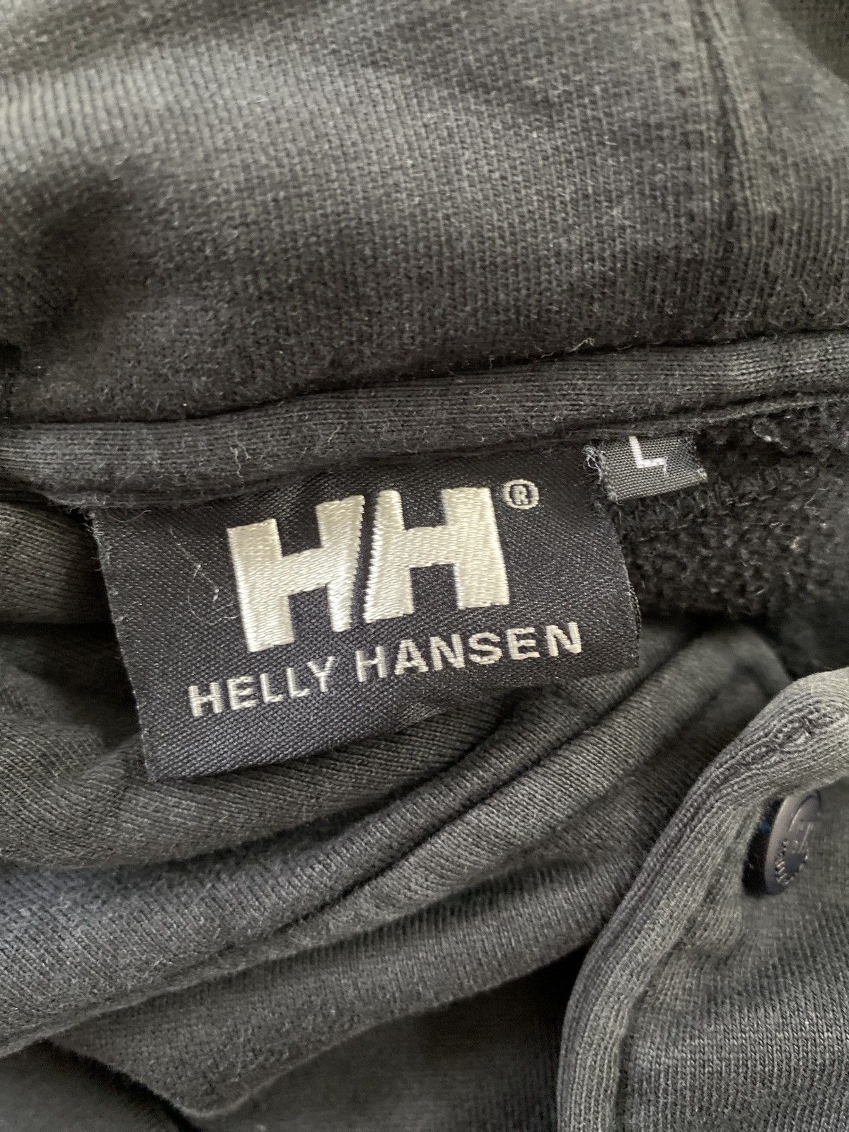 Helly Hansen × Vintage Vintage Helly hansen black hoodies Sportwear Size US L / EU 52-54 / 3 - 4 Thumbnail