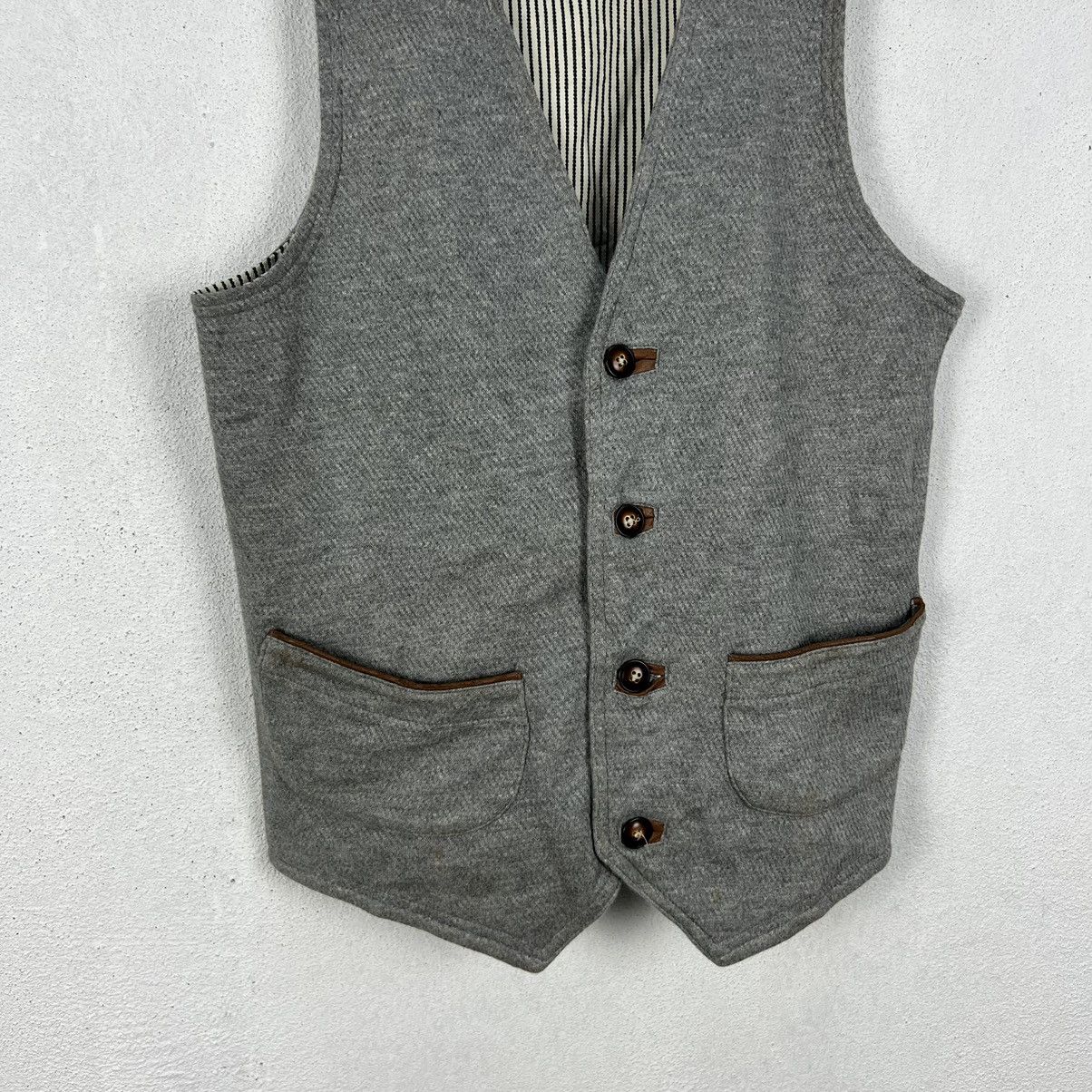 Japanese Brand VINTAGE SIMPLICITE PLUS TANK TOP MULTI POCKET VEST Size US M / EU 48-50 / 2 - 4 Thumbnail