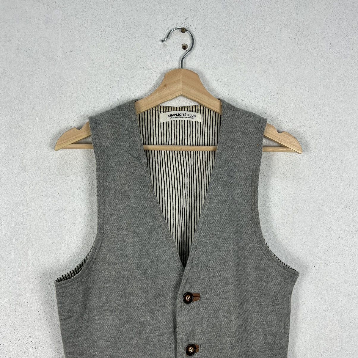Japanese Brand VINTAGE SIMPLICITE PLUS TANK TOP MULTI POCKET VEST Size US M / EU 48-50 / 2 - 5 Thumbnail