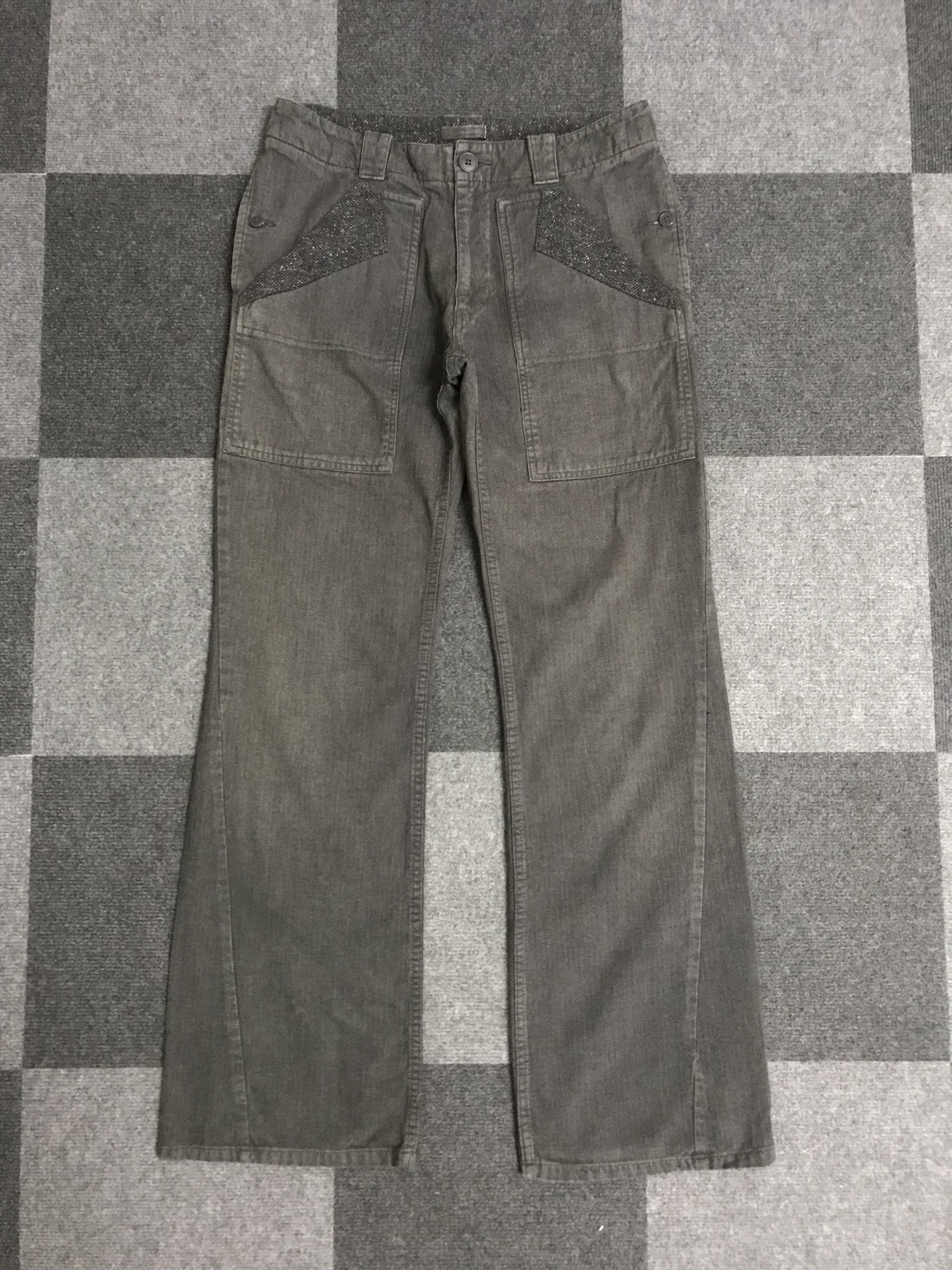Designer × Japanese Brand P50 albe Japan Multi Tones HBT Flare Baker Pant Size US 30 / EU 46 - 1 Thumbnail