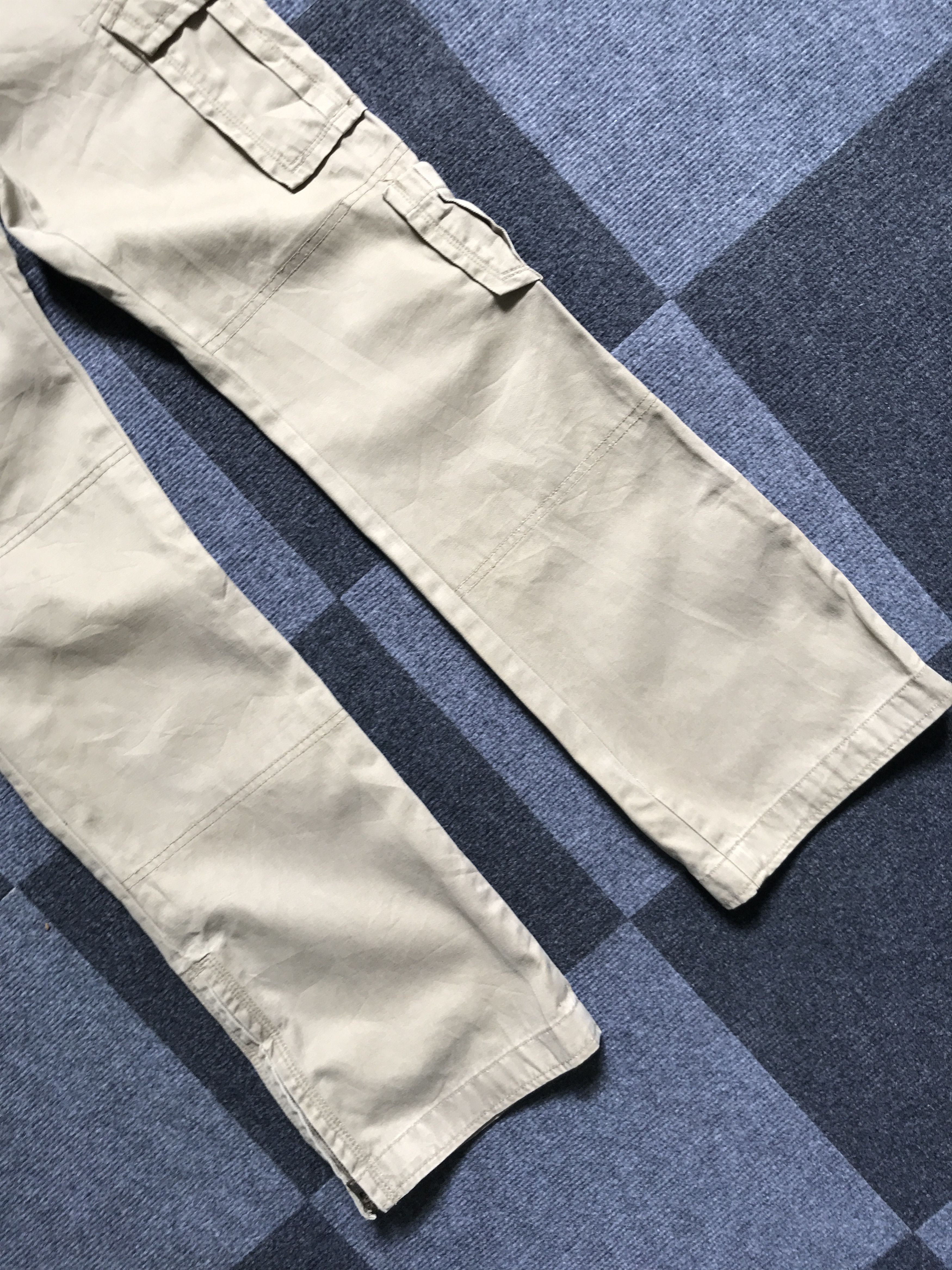 Japanese Brand CP134 sunny cloud Ankle Zipper Flare Cargo Pant Size US 27 - 3 Thumbnail