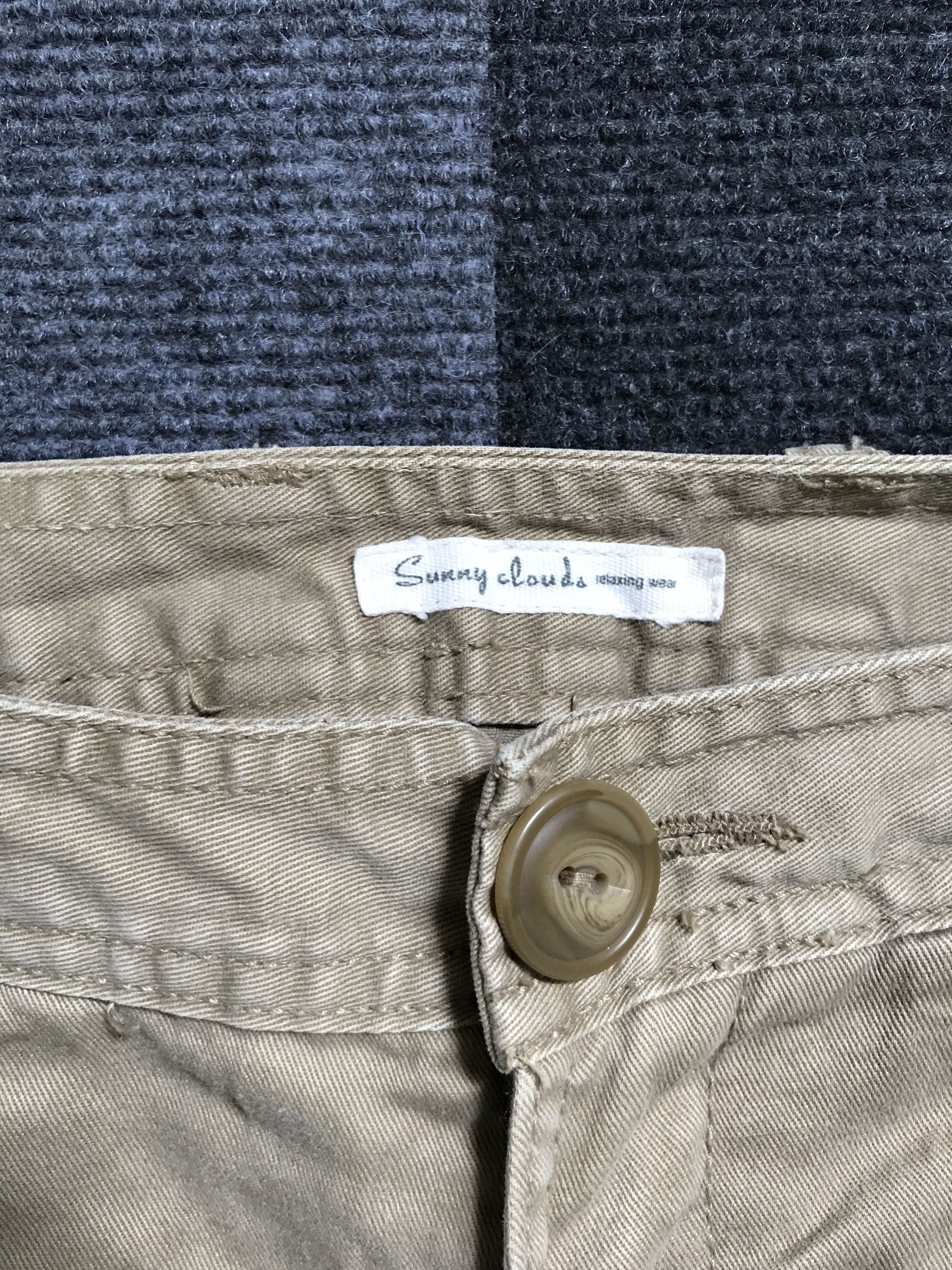 Japanese Brand CP134 sunny cloud Ankle Zipper Flare Cargo Pant Size US 27 - 4 Thumbnail