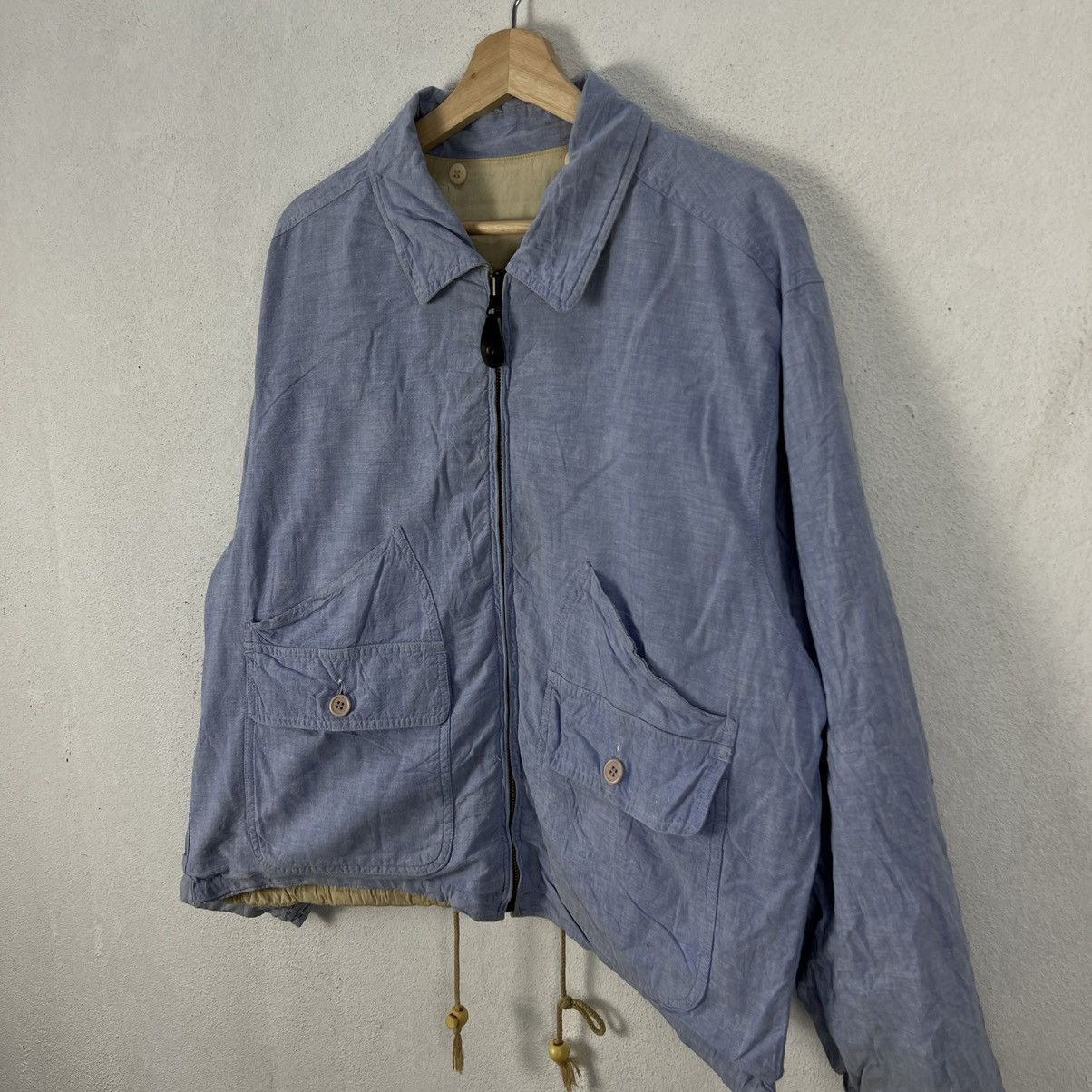 Japanese Brand RARE REVERSIBLE XENON MEN INTERNATIONAL BRAND BOMBER JACKET Size US L / EU 52-54 / 3 - 4 Thumbnail
