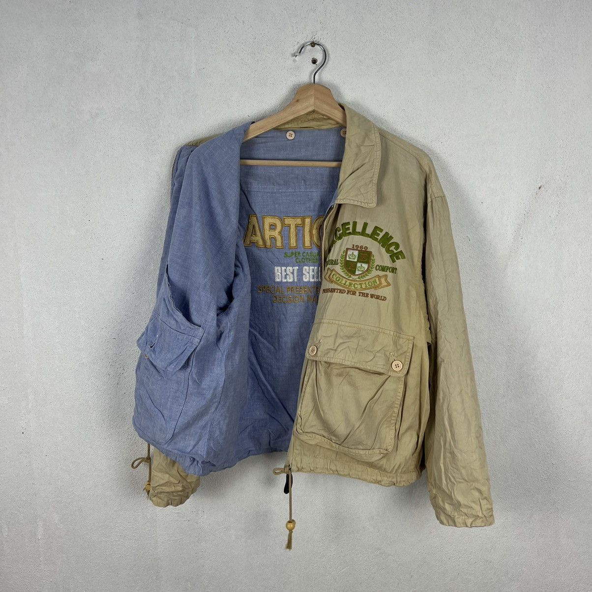 Japanese Brand RARE REVERSIBLE XENON MEN INTERNATIONAL BRAND BOMBER JACKET Size US L / EU 52-54 / 3 - 18 Thumbnail