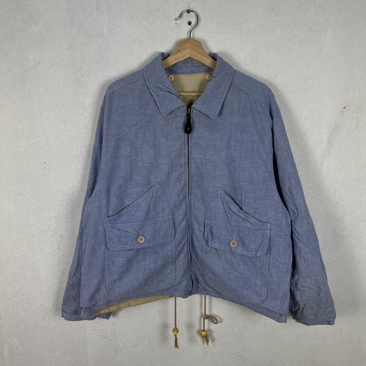 Japanese Brand RARE REVERSIBLE XENON MEN INTERNATIONAL BRAND BOMBER JACKET Size US L / EU 52-54 / 3 - 2 Thumbnail